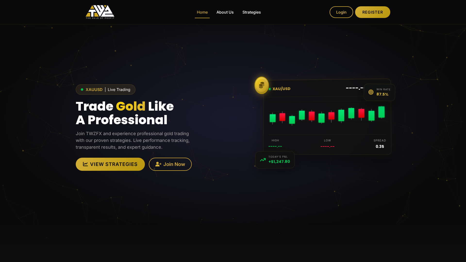 Screenshot of twzfx.com