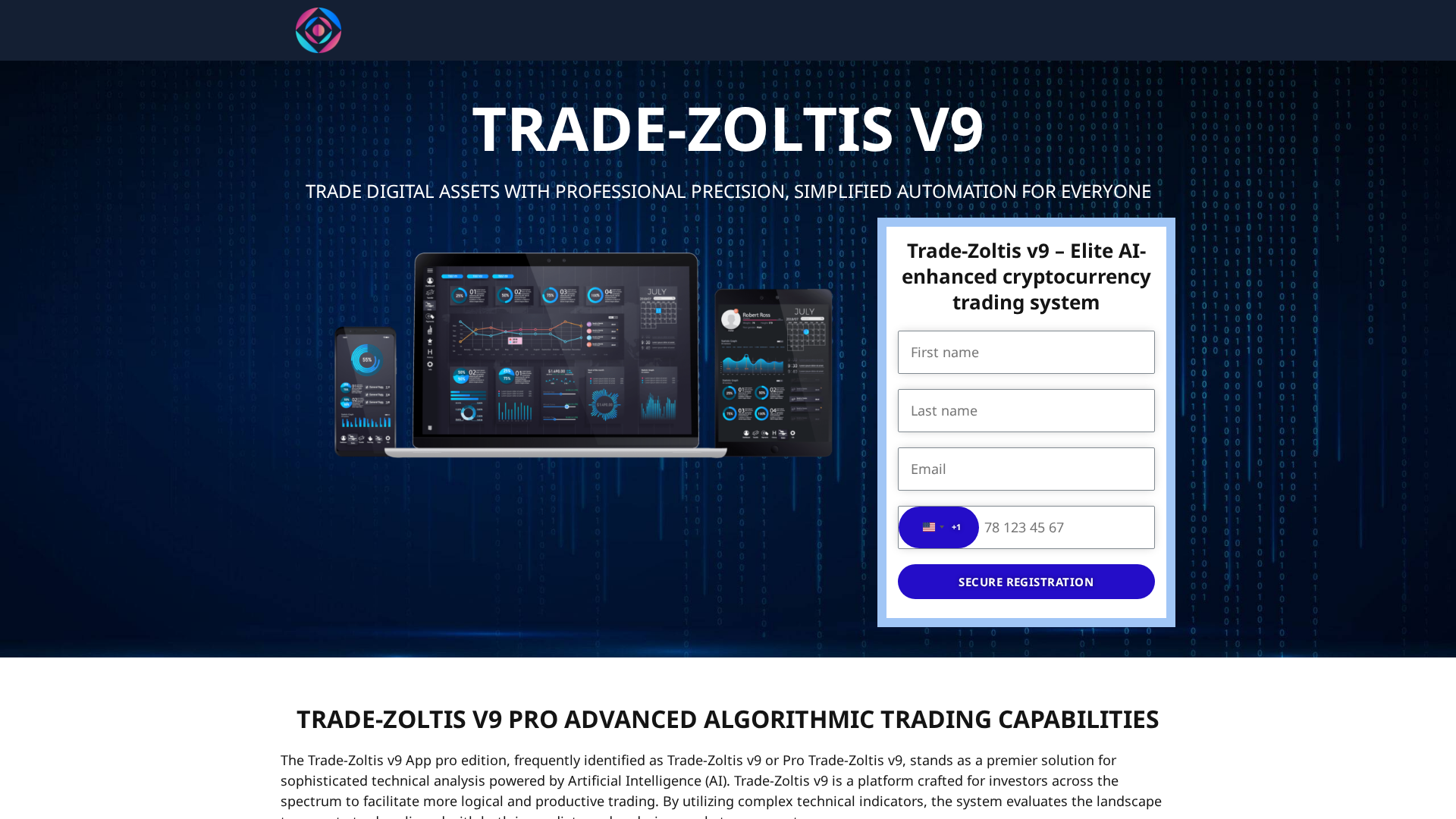 Screenshot of tradezoltis-v9.com