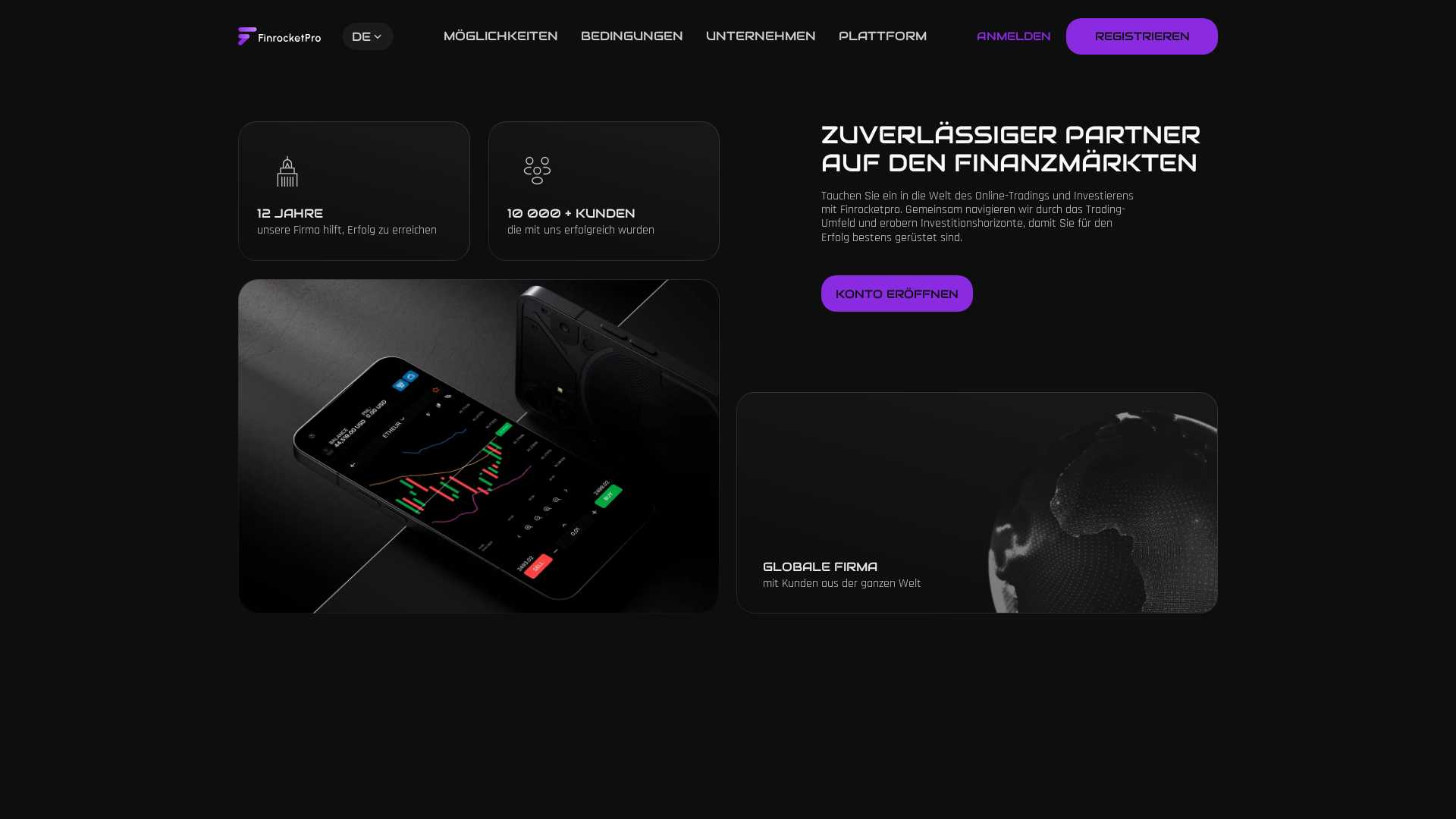 Screenshot of finrocketpros.com