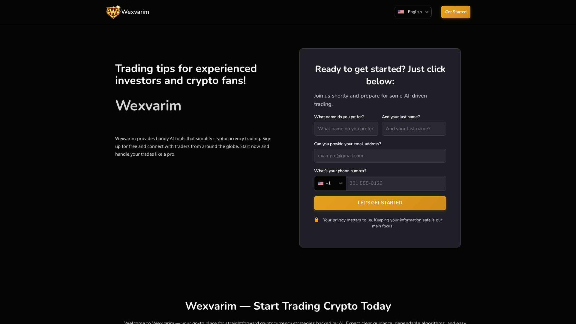 Screenshot of wexvarim.tech