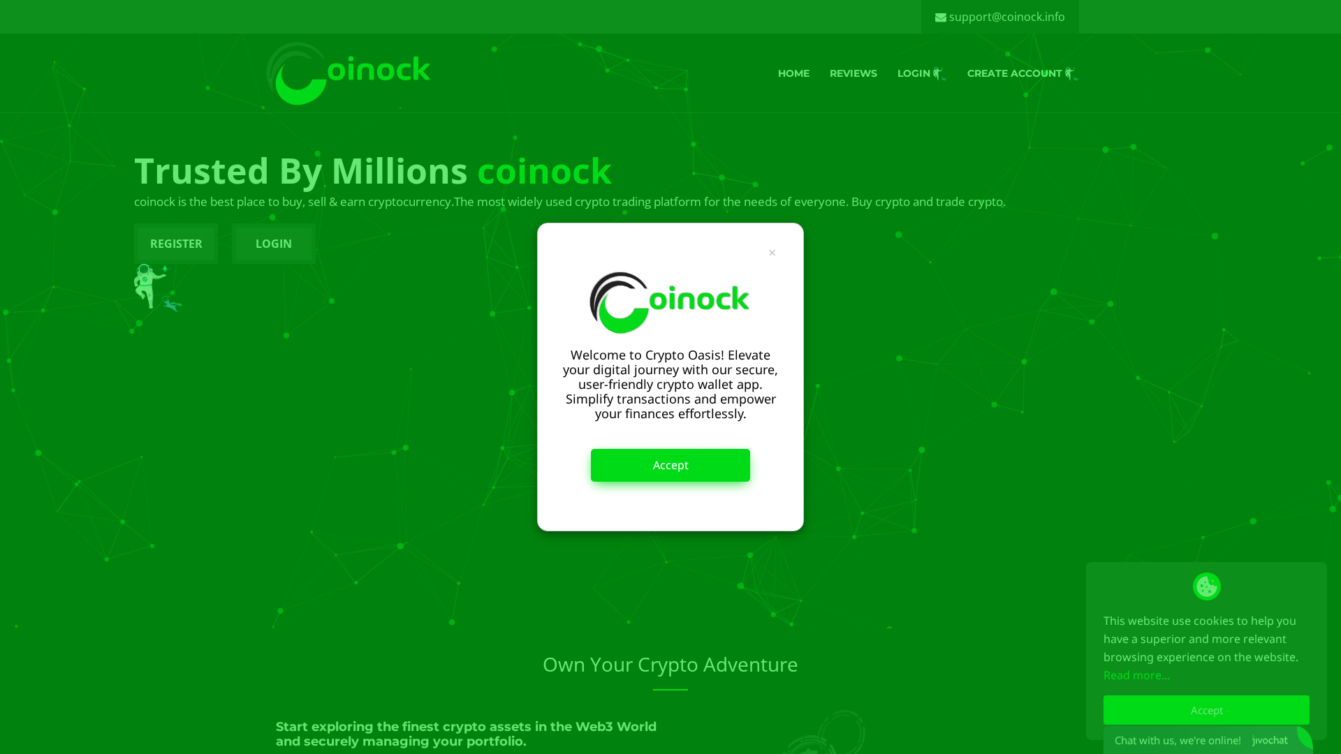 Screenshot of coinock.info