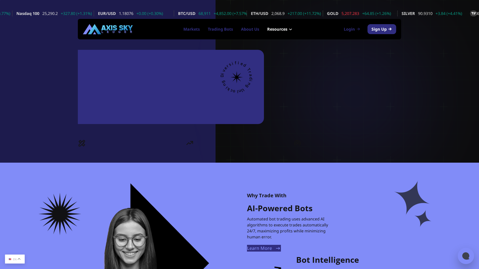 Screenshot of axisskyledger.info