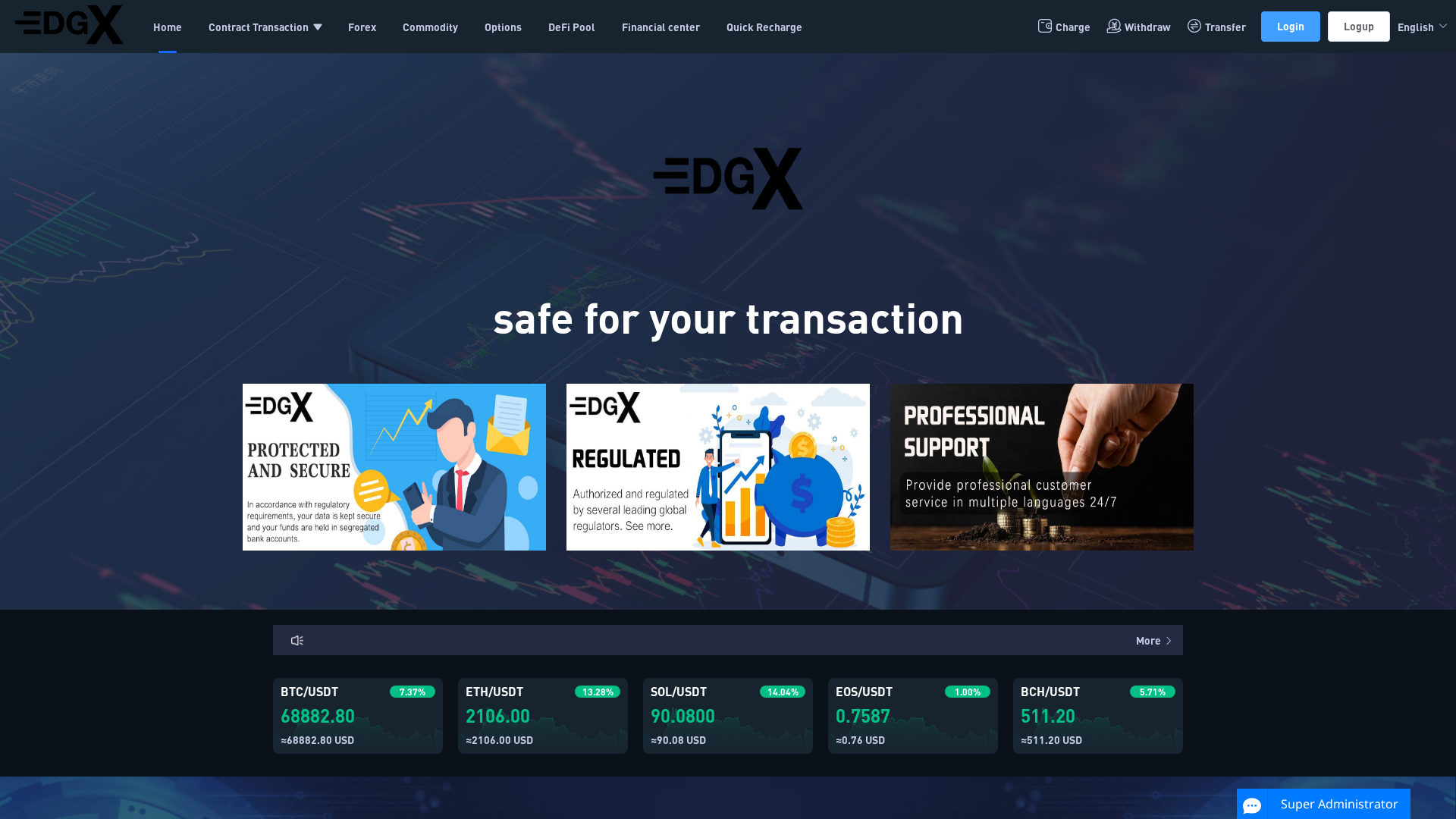 Screenshot of edgx-fx.vip