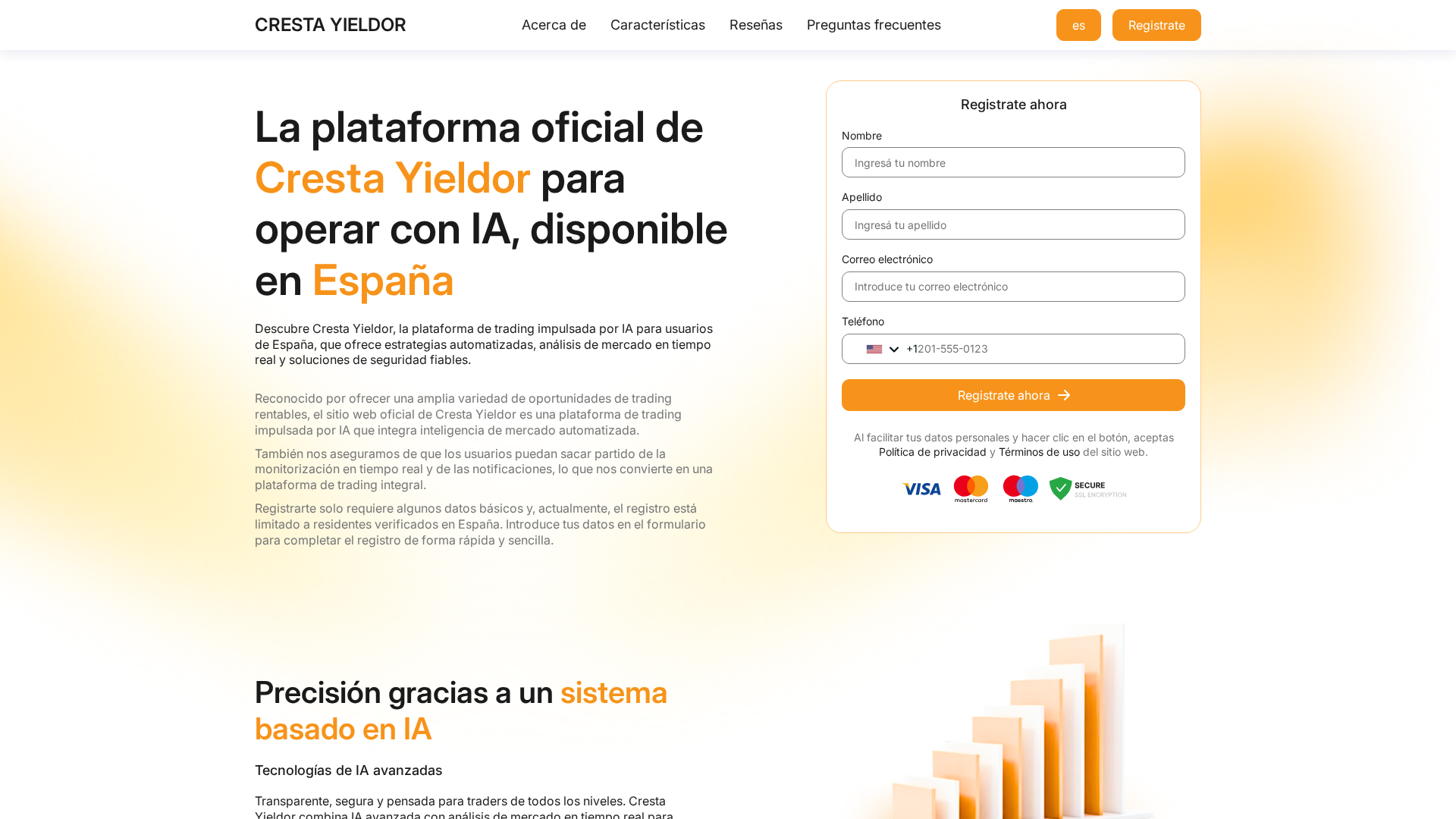 Screenshot of cresta-yieldor.com