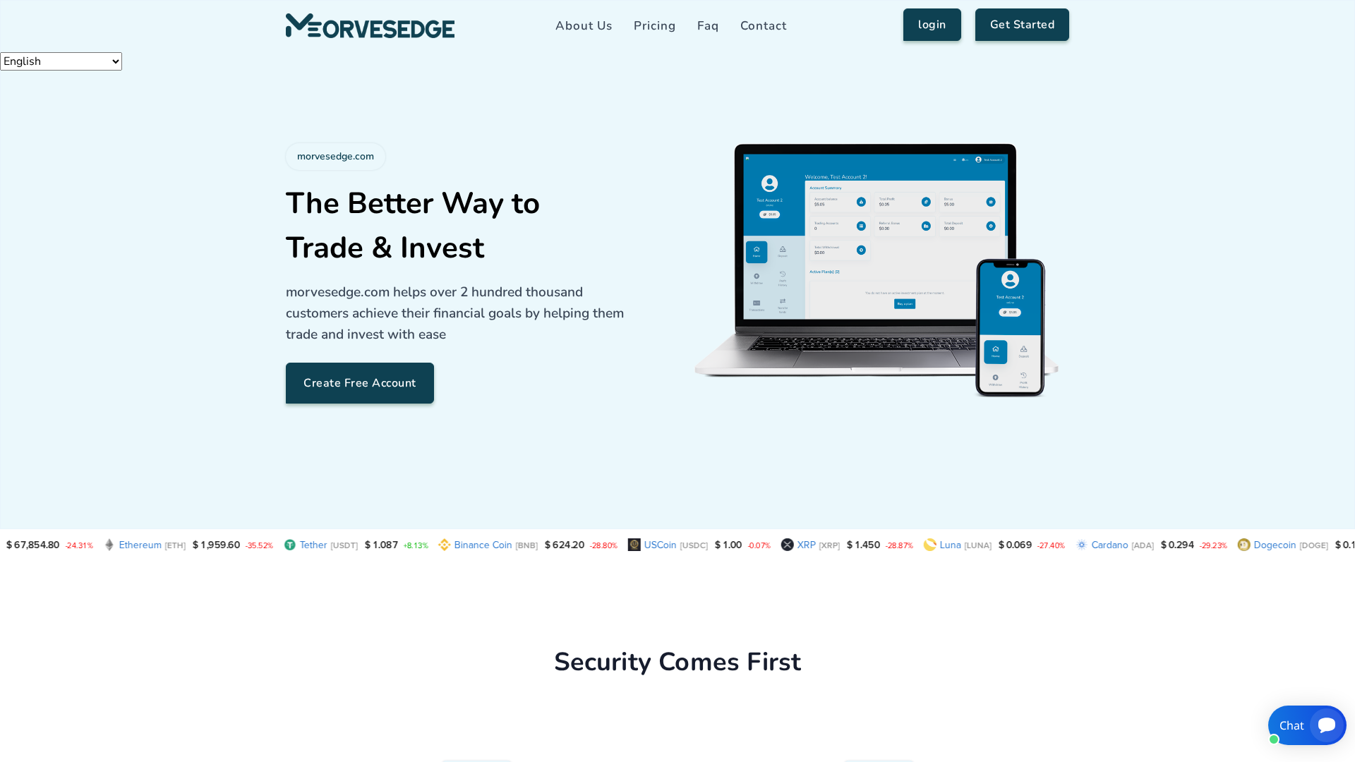 Screenshot of morvesedge.com