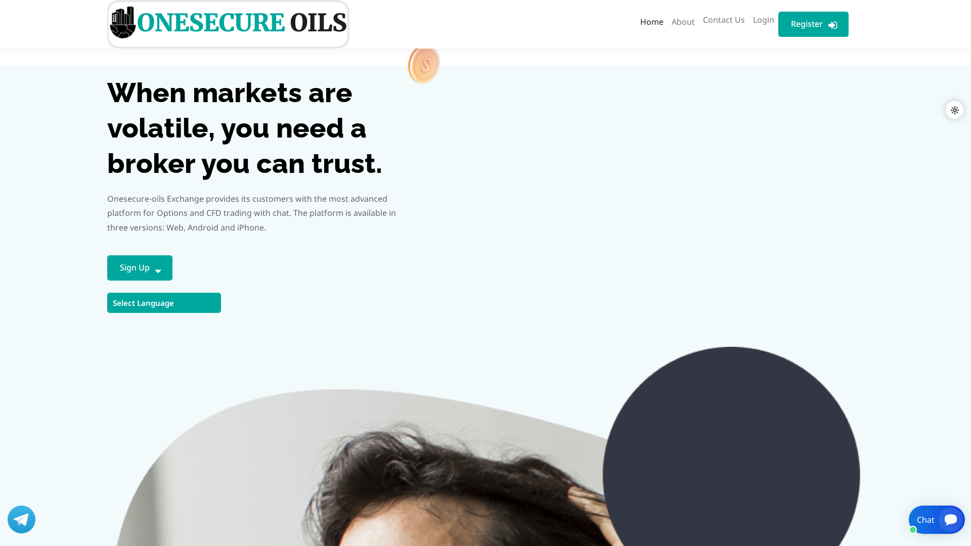 Screenshot of onesecure-oils.pro