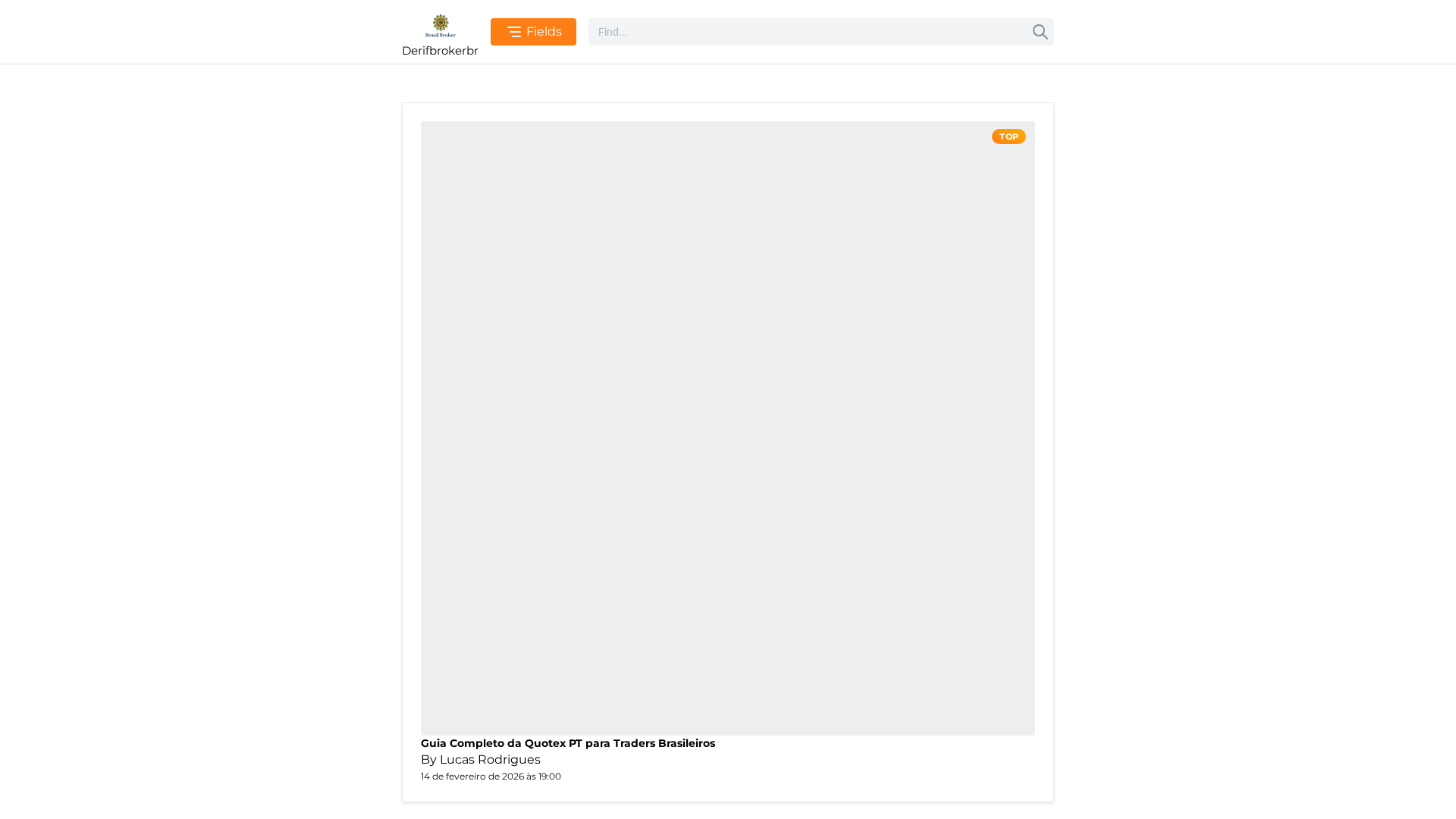 Screenshot of derifbrokerbr.com