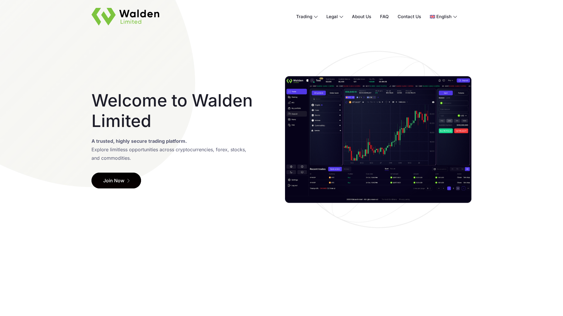Screenshot of waldenlimited.com
