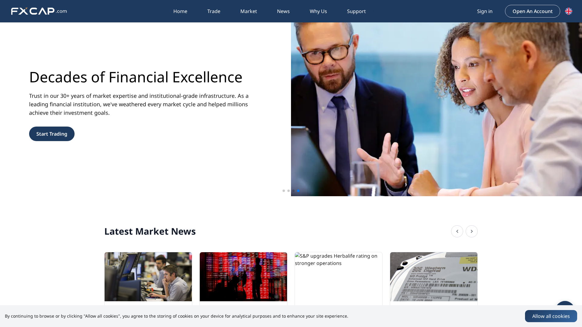 Screenshot of fxcap.cc