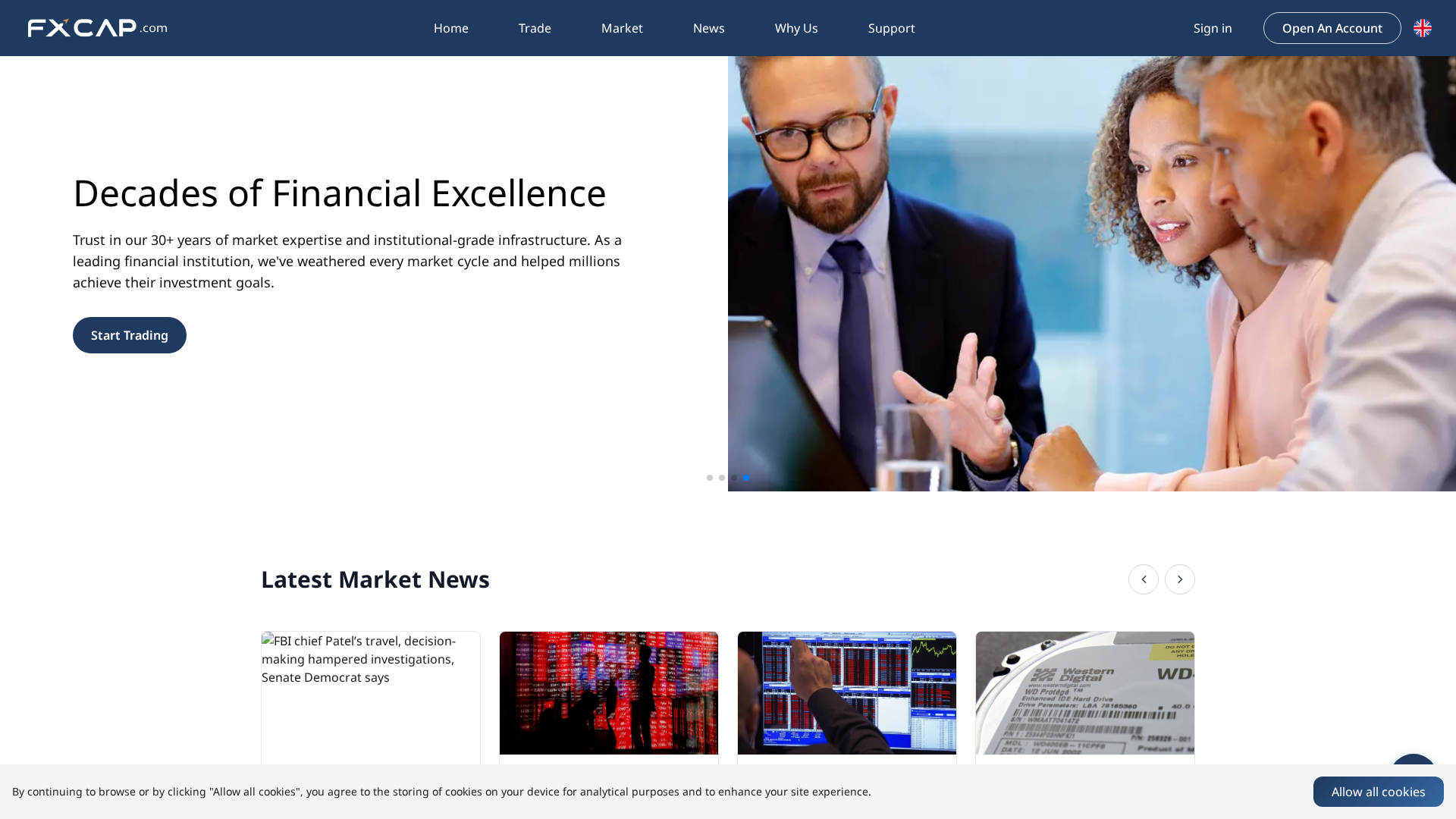 Screenshot of fxcap.org