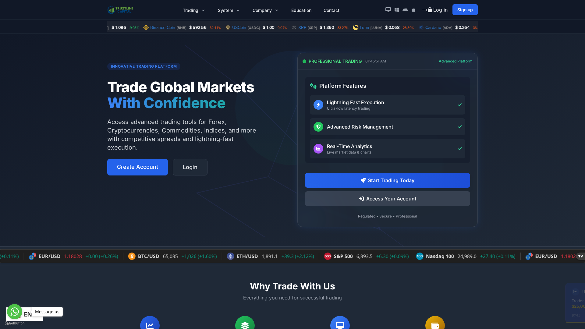 Screenshot of trustlinecapital.ltd