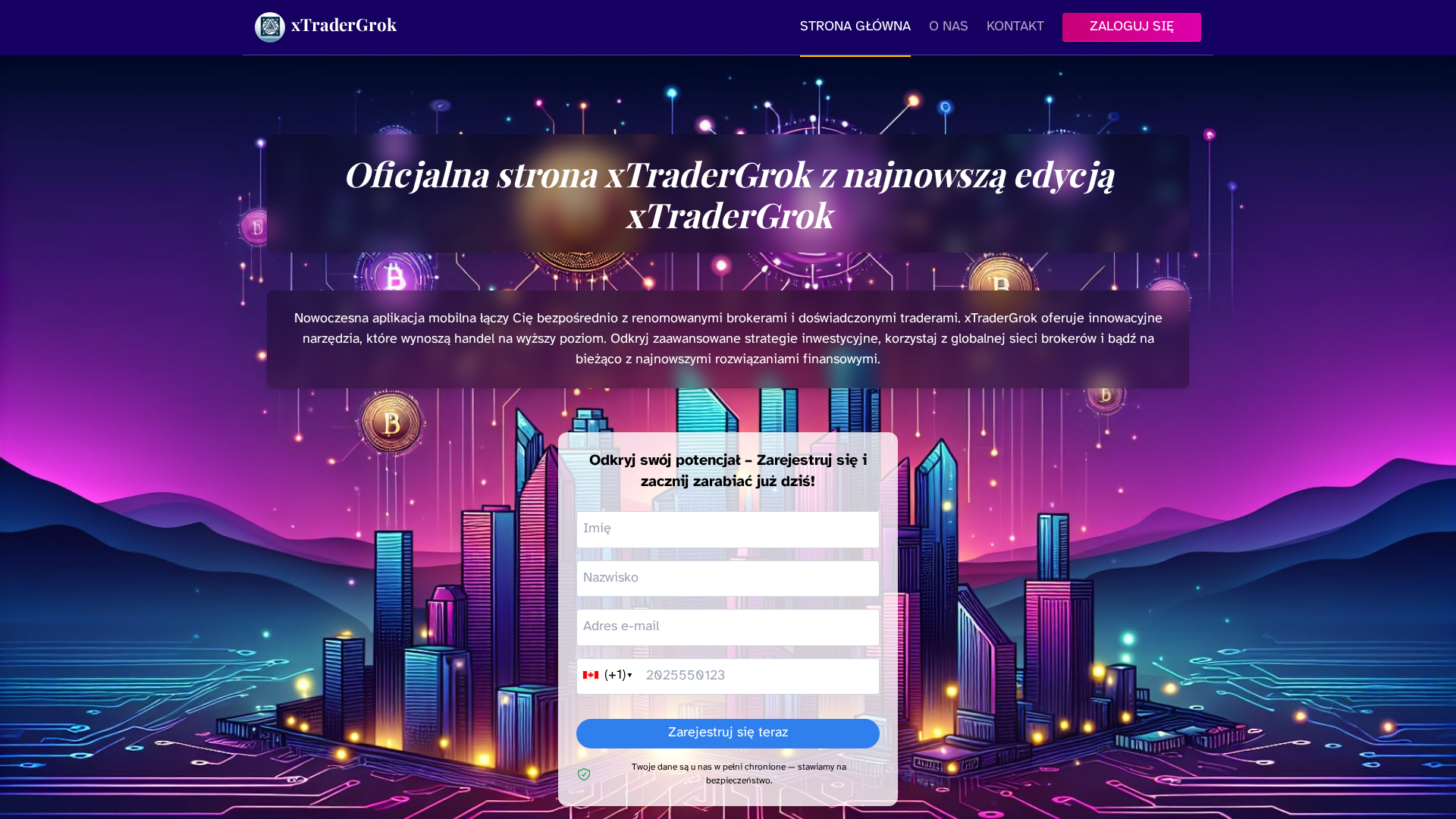 Screenshot of xtradergrok-pl.com