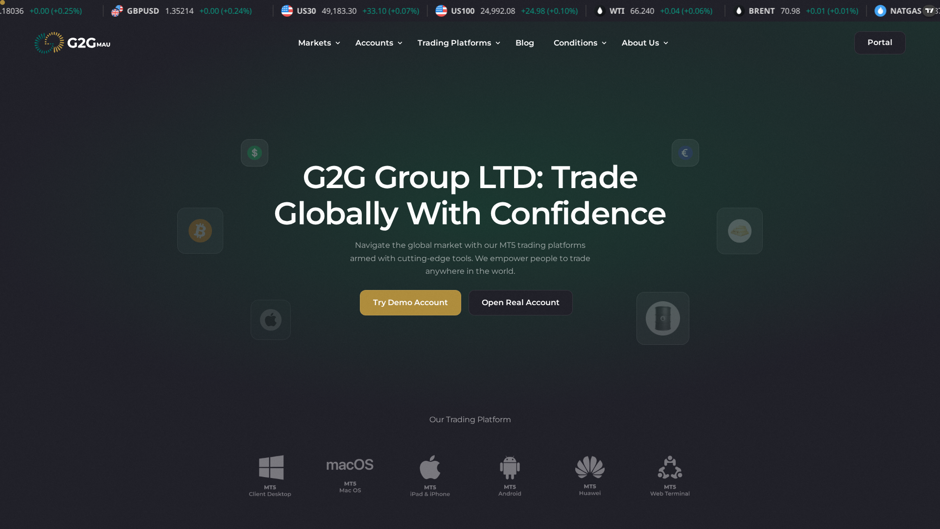 Screenshot of g2ggroupmu.com