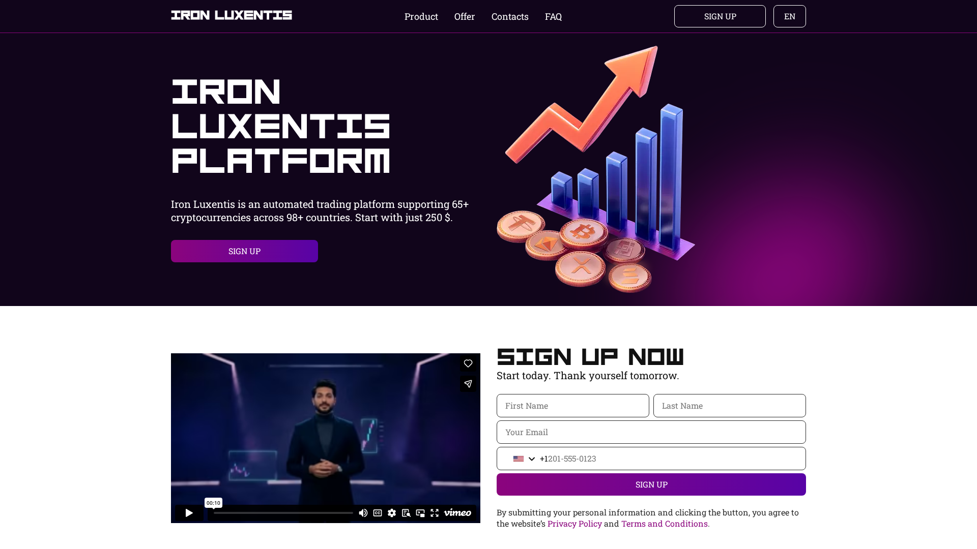 Screenshot of iron-luxentis.com
