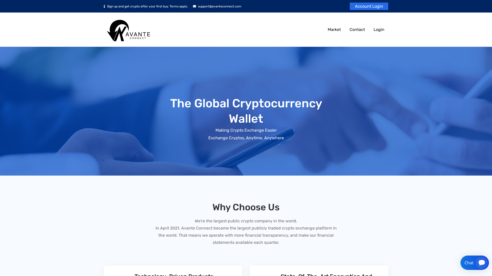 Screenshot of avanteconnect.com