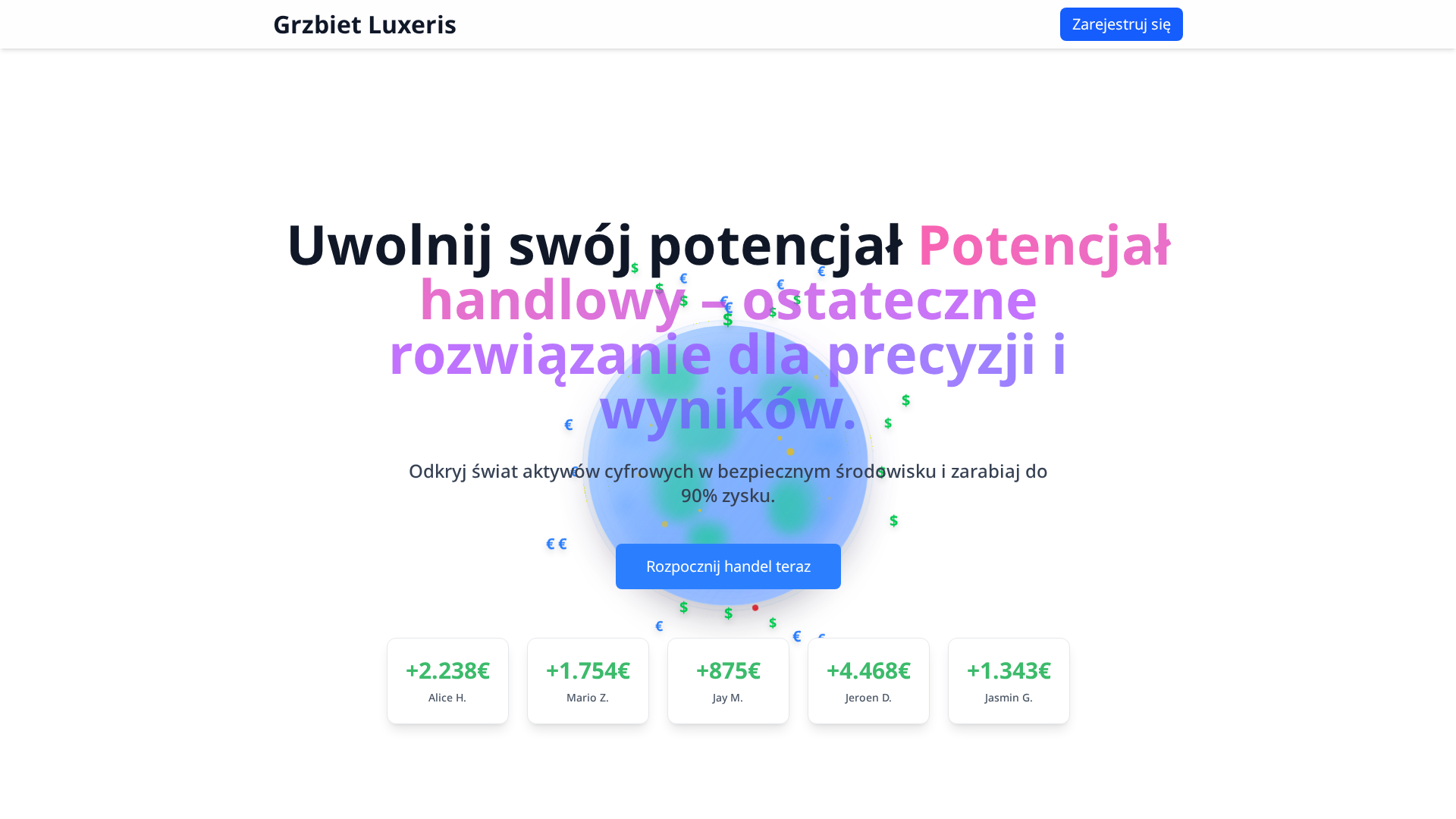 Screenshot of grzbiet-luxeris.net
