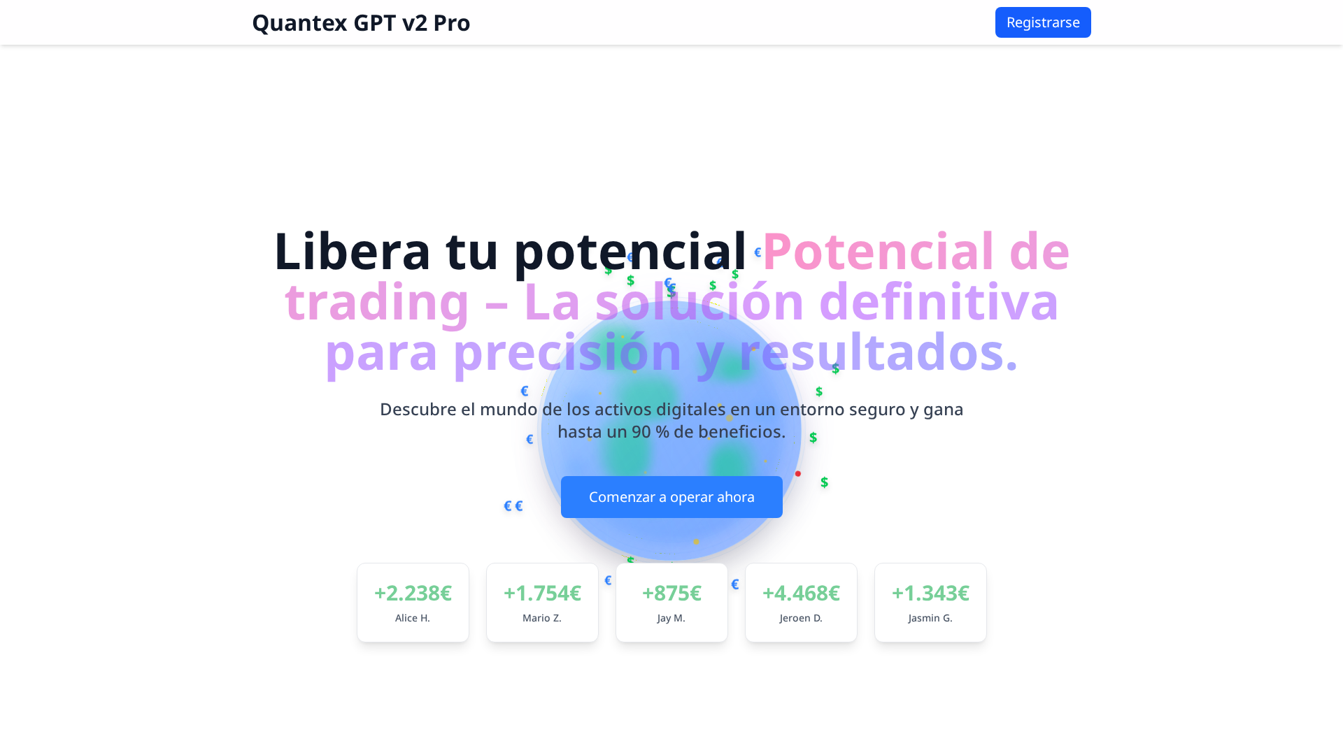 Screenshot of quantexgptv2pro.net