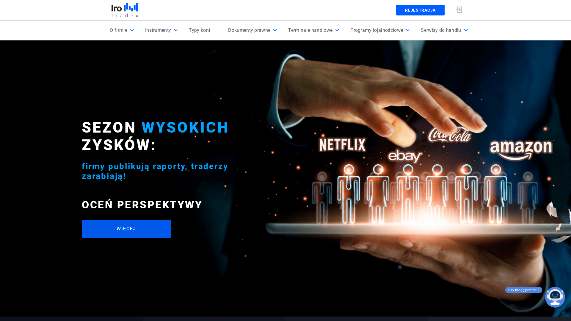 Screenshot of irotradex.org