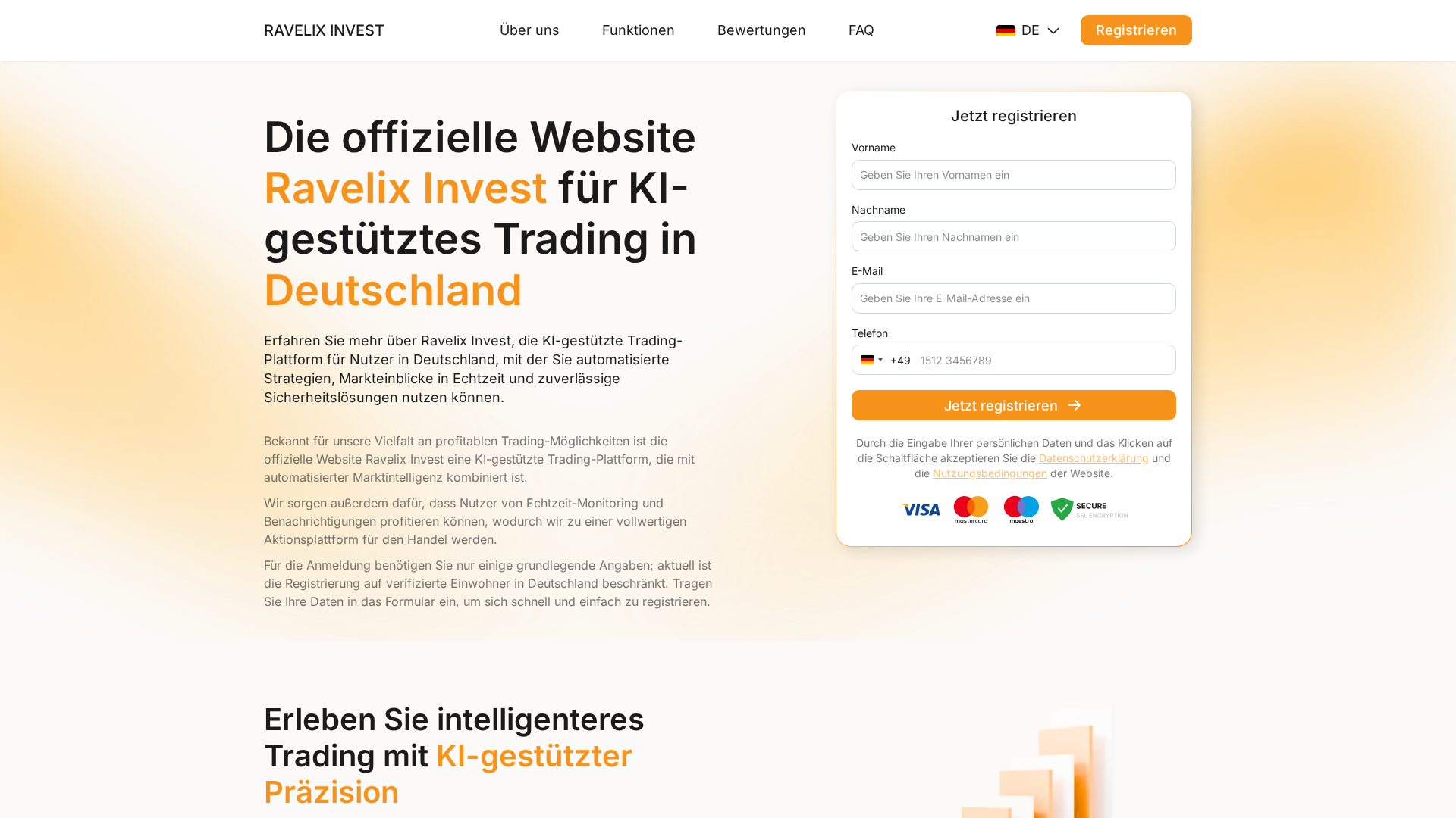 Screenshot of ravelix-invest-de.com