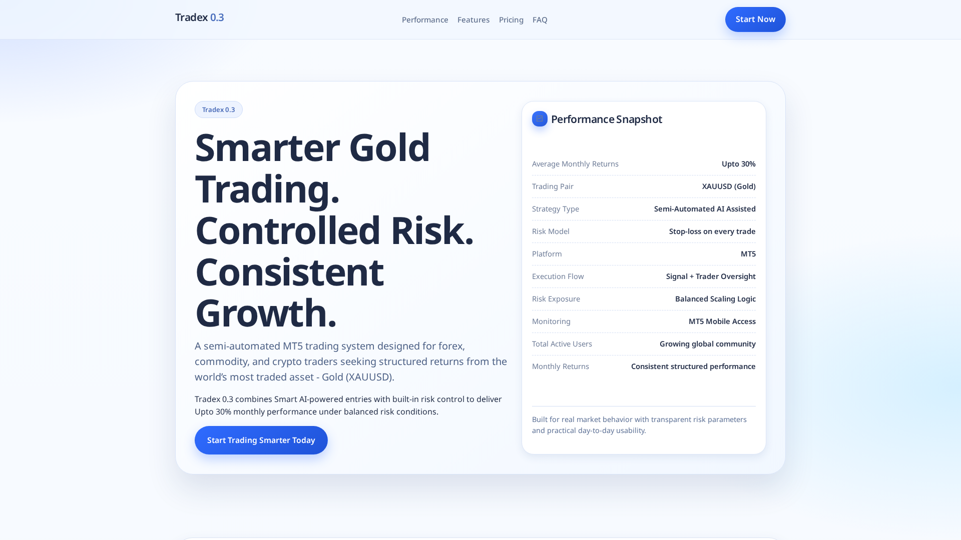 Screenshot of tradex03.com