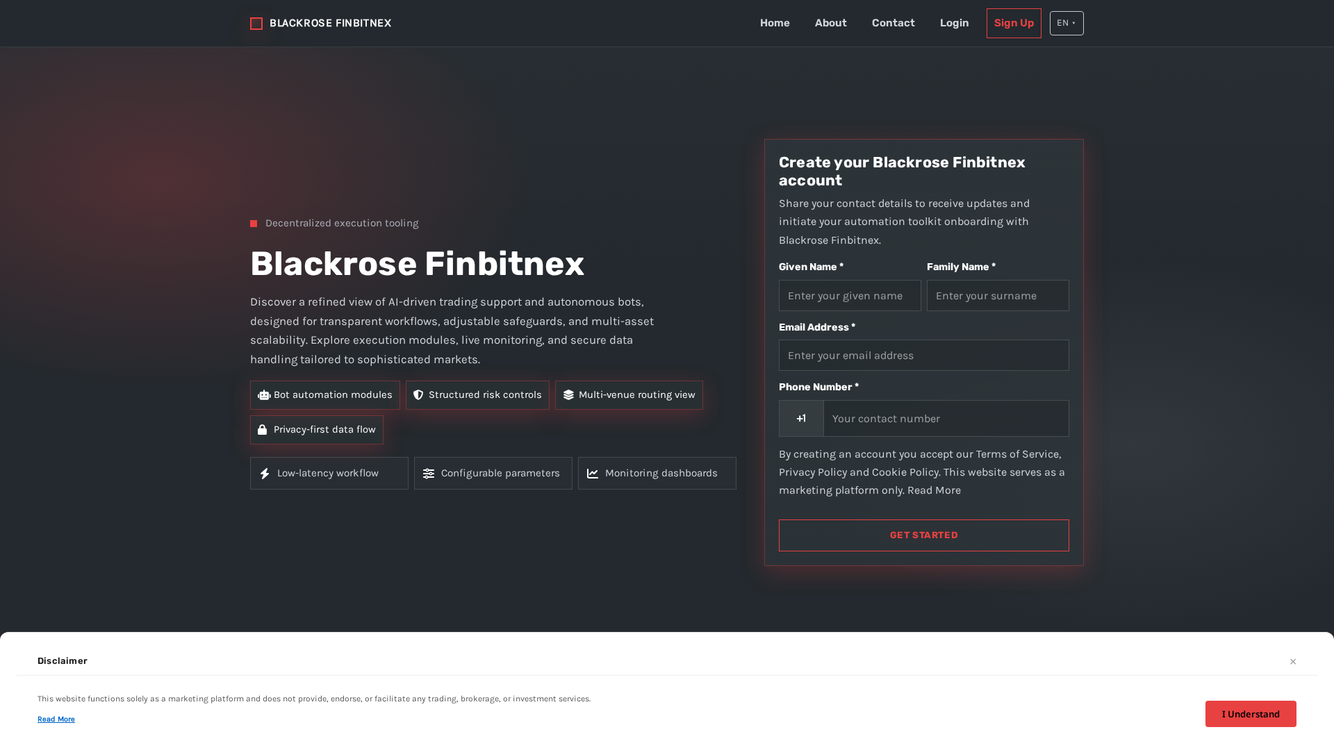 Screenshot of blackrose-finbitnex.site