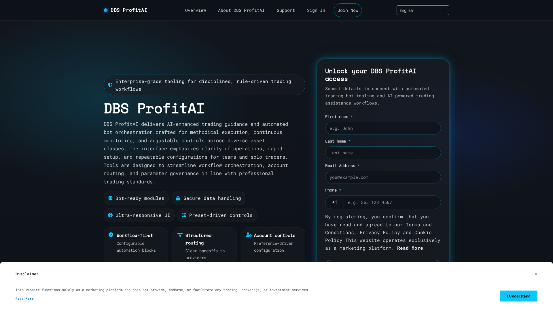 Screenshot of dbsprofitai.site