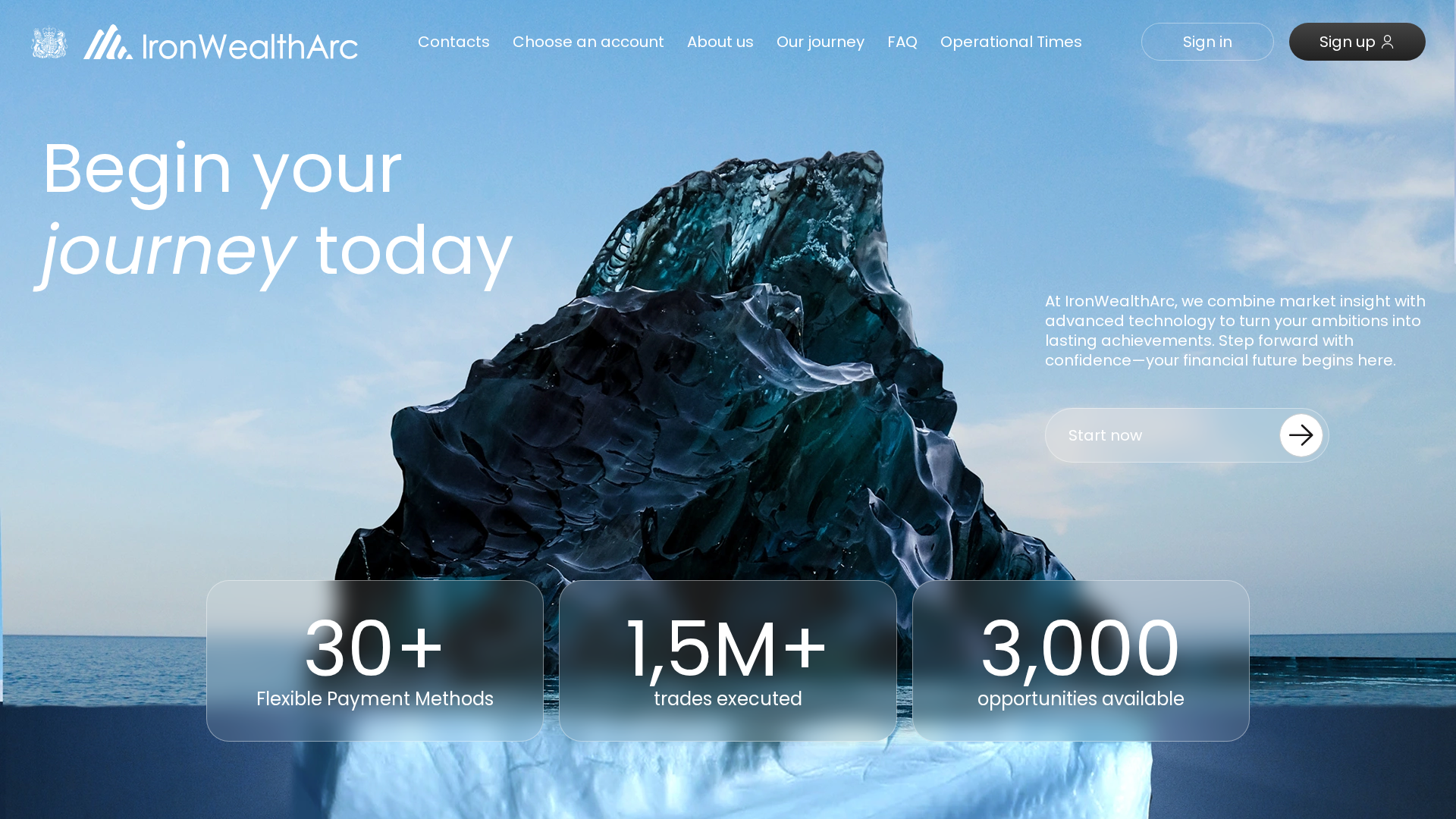 Screenshot of ironwealtharc.io