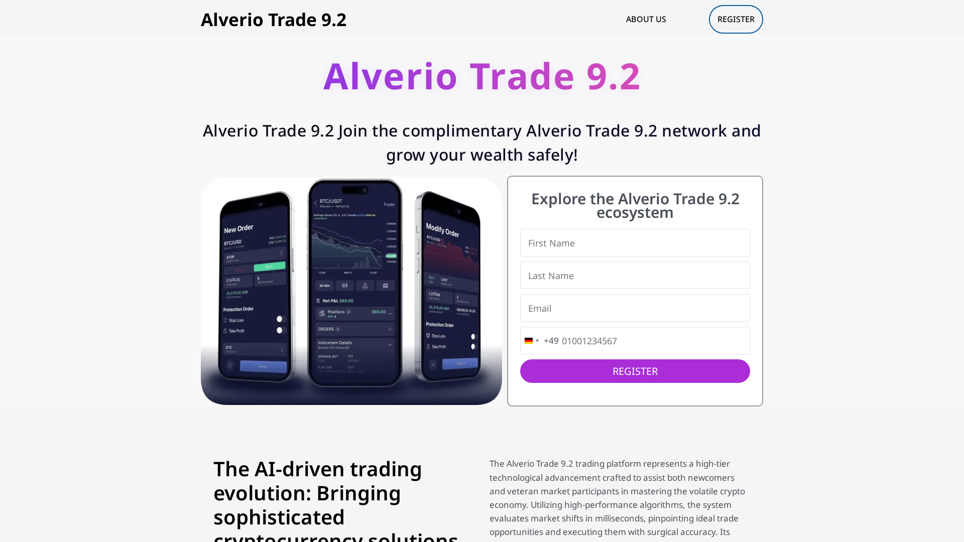 Screenshot of alveriotrade92.com