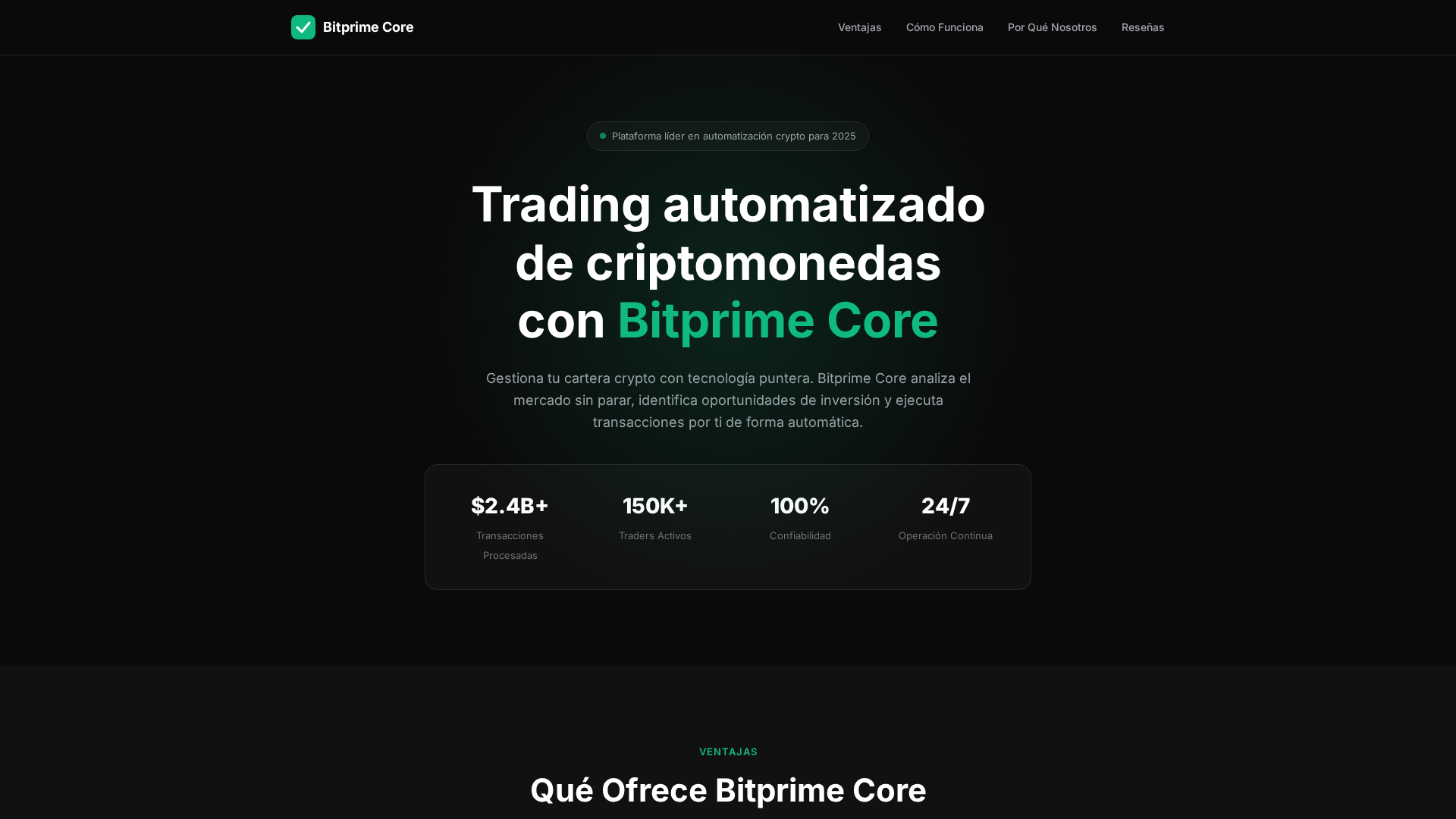 Screenshot of bitprimecore-es.pro