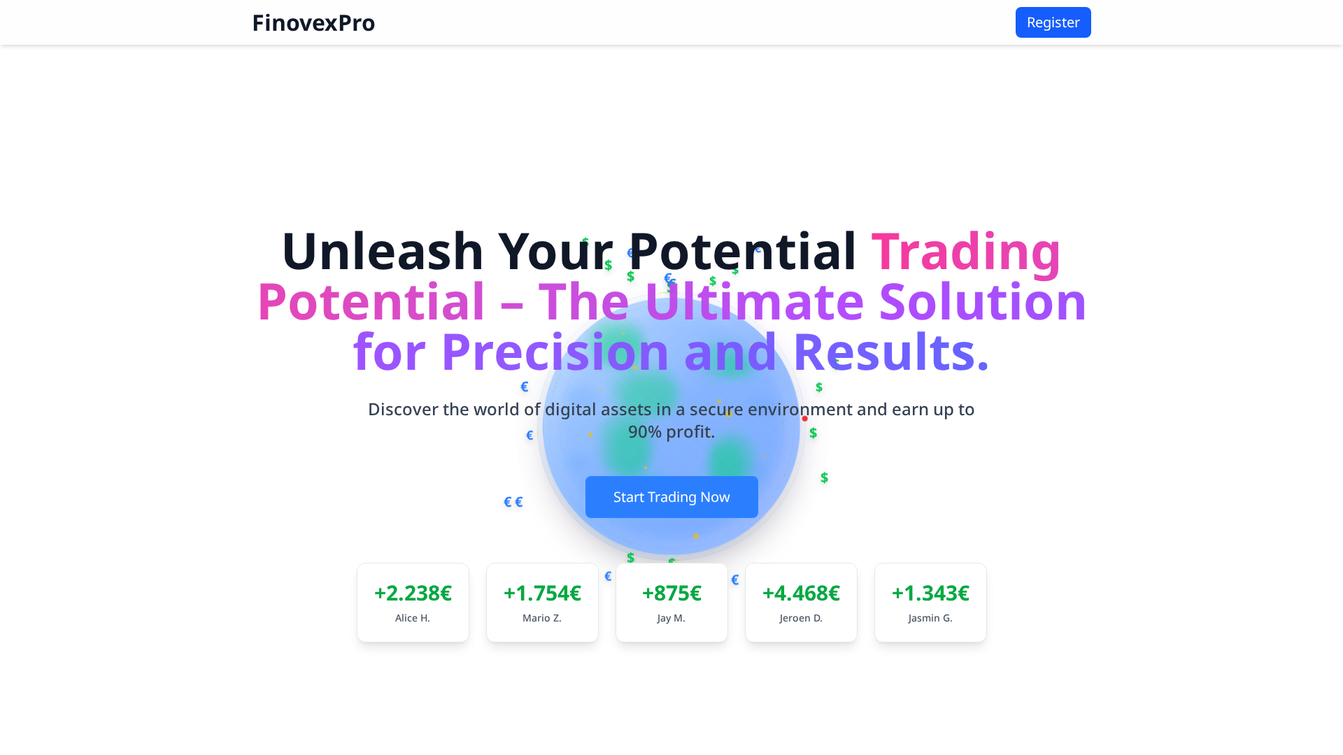 Screenshot of finovexpro-official.com