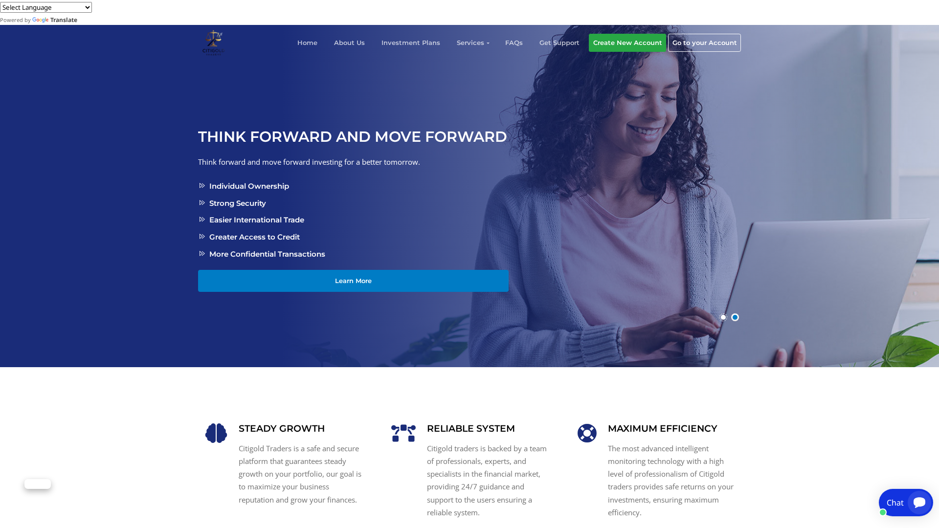 Screenshot of citigoldtradders.live