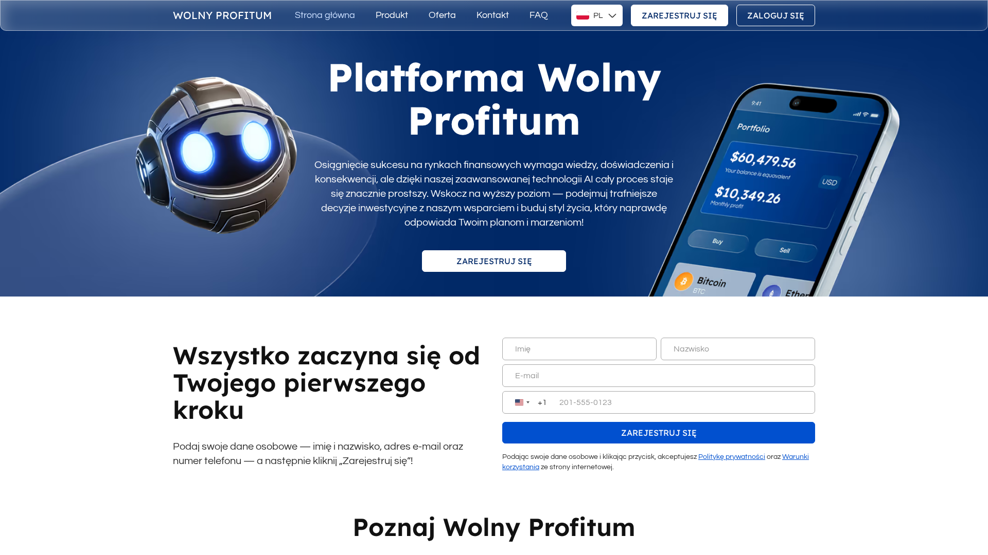 Screenshot of wolny-profitum.com