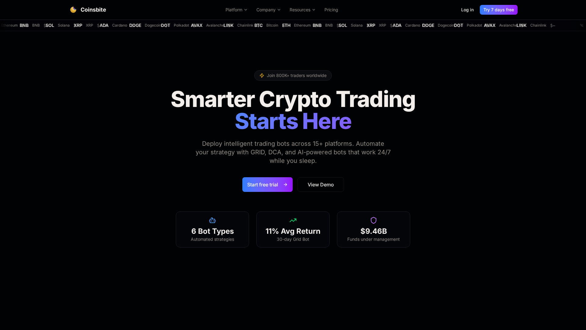 Screenshot of coinsbite.com