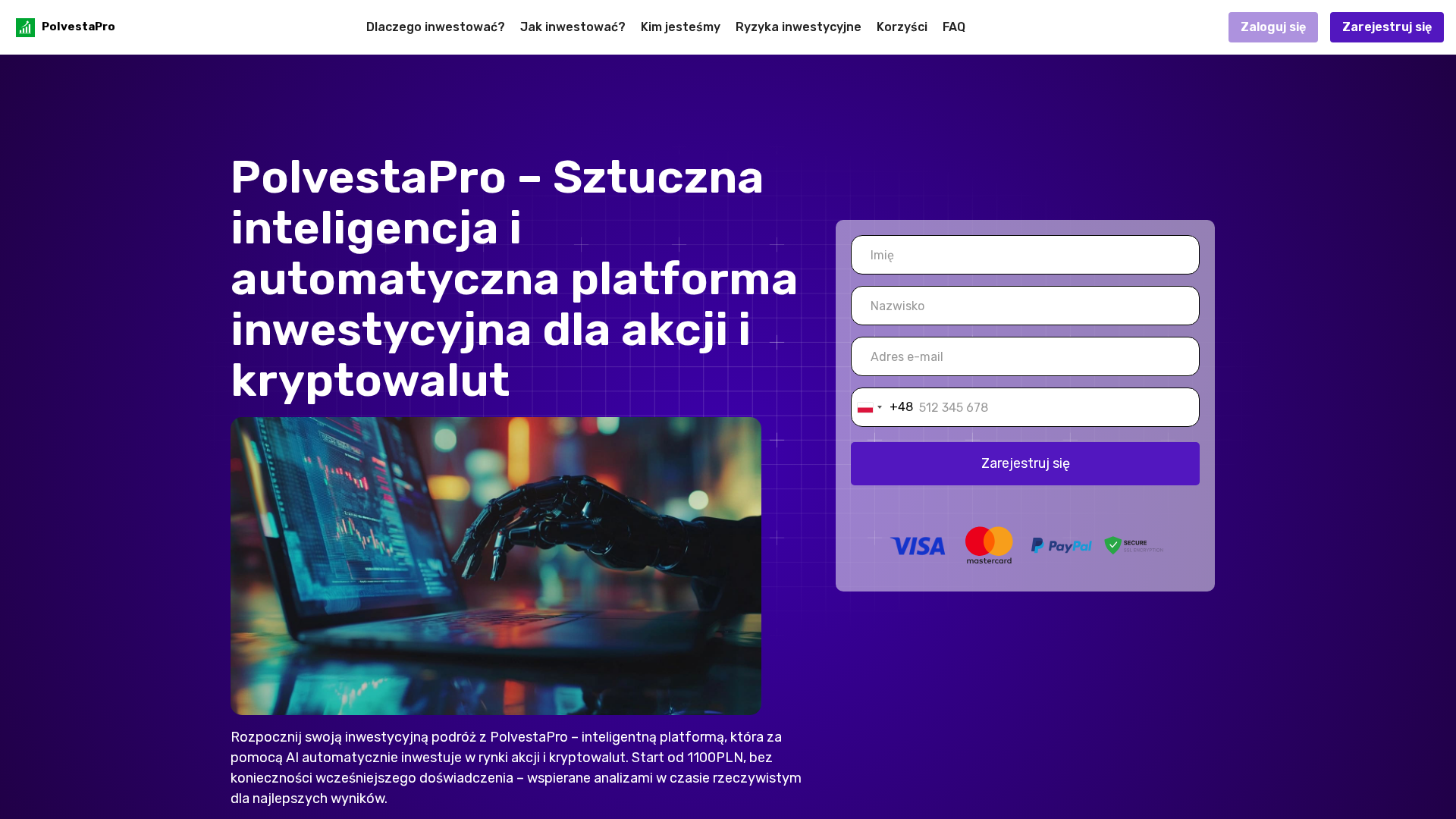 Screenshot of polvesta-pro.com
