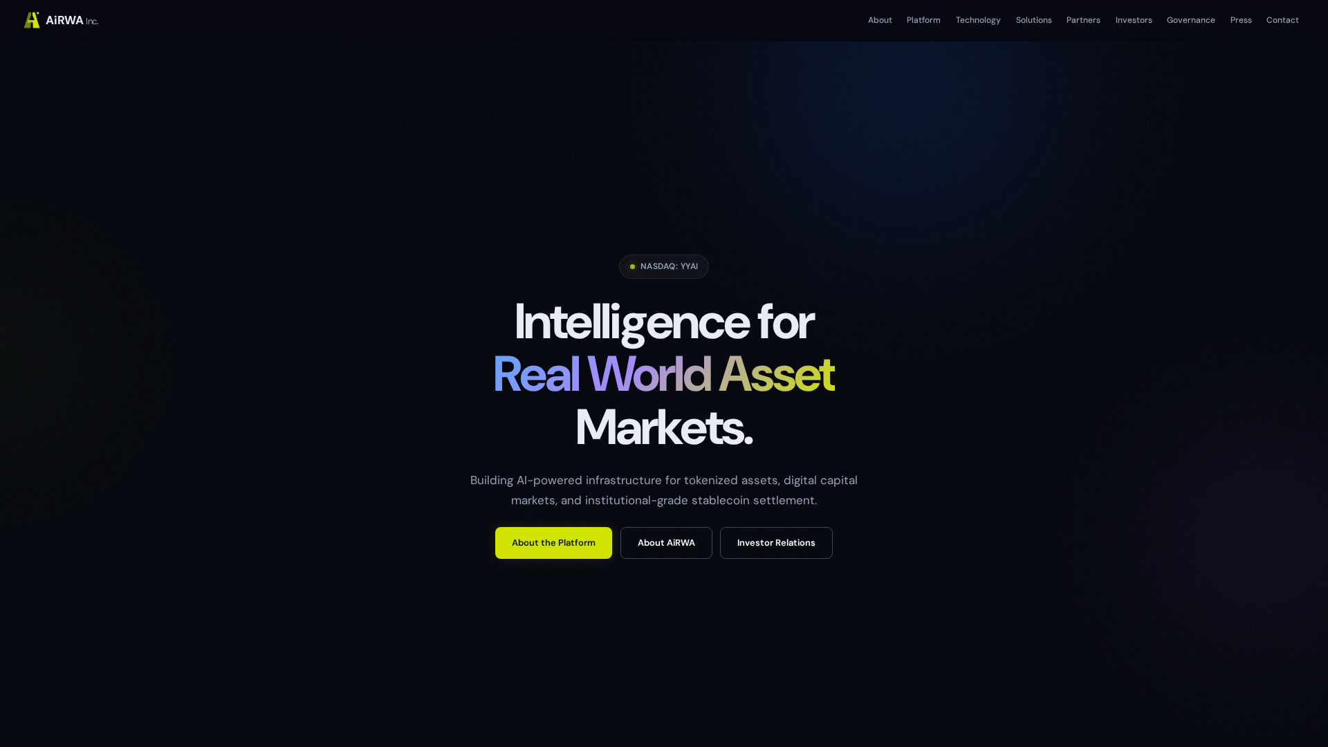 Screenshot of airwainc.ai