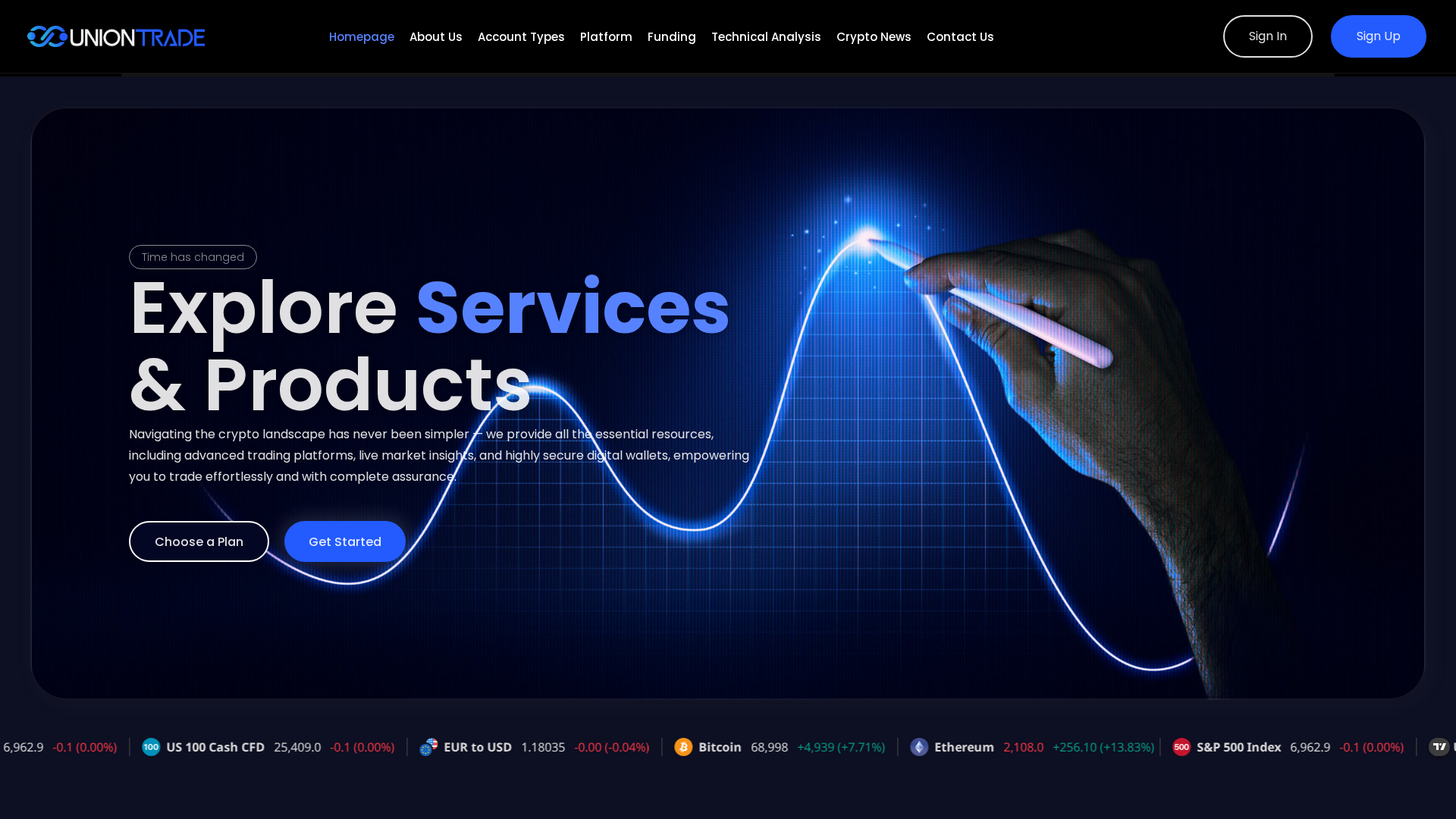 Screenshot of uniontrades-ltd.com