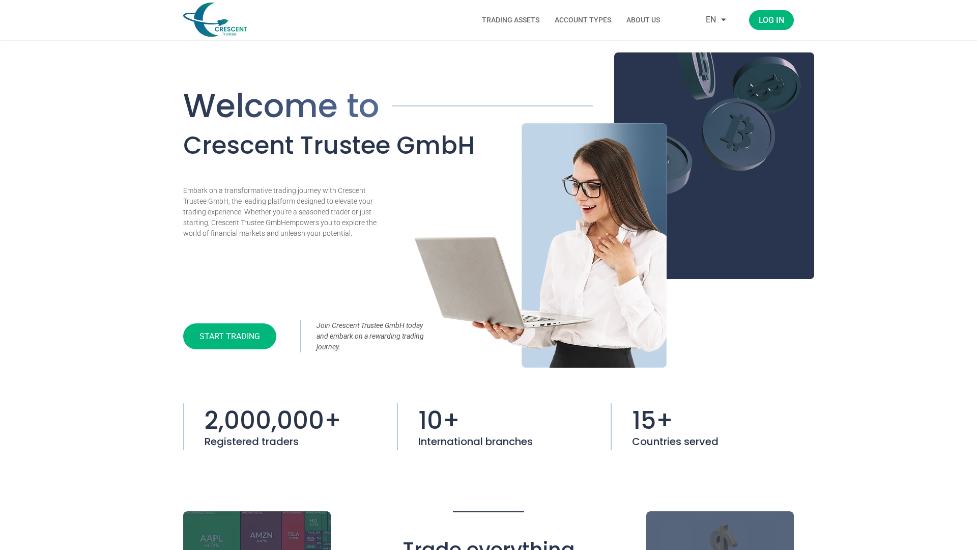 Screenshot of crescent-trustee.top