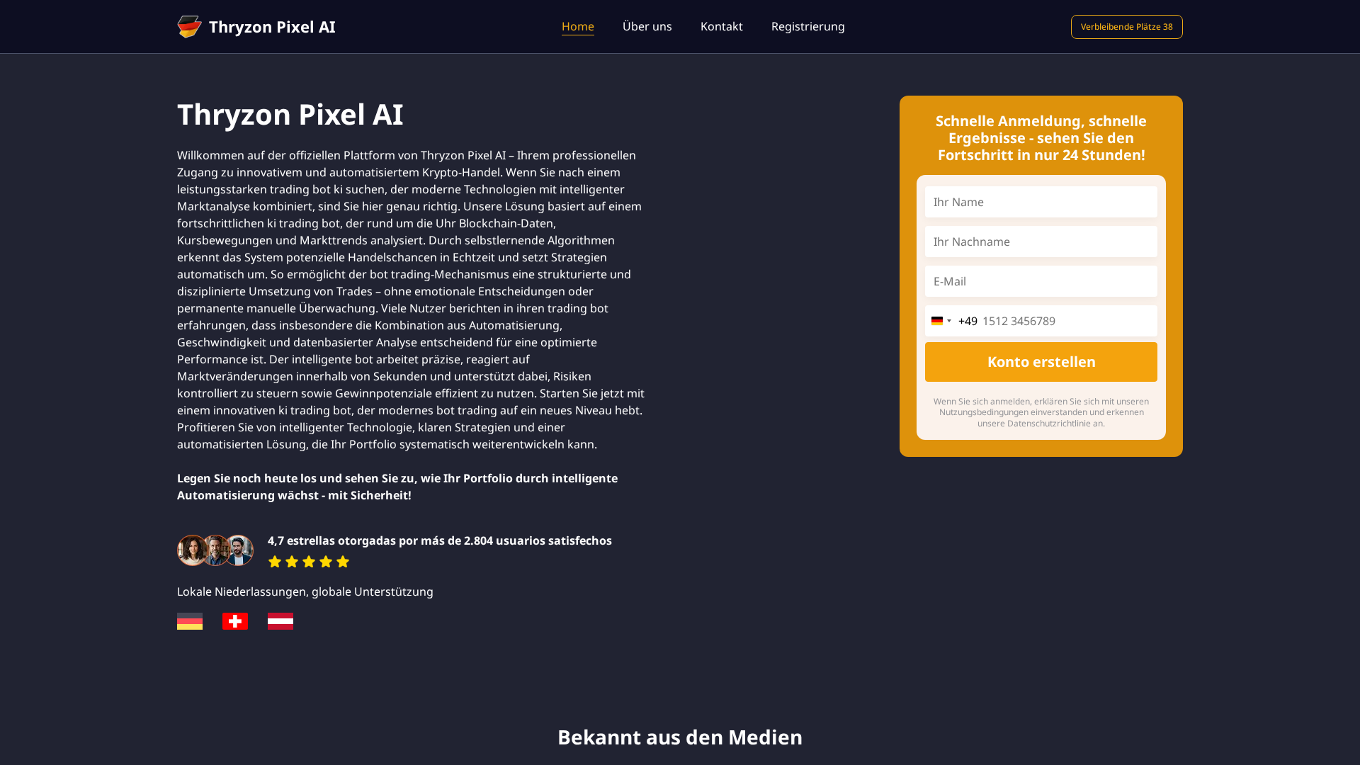 Screenshot of thryzon-pixelai.com