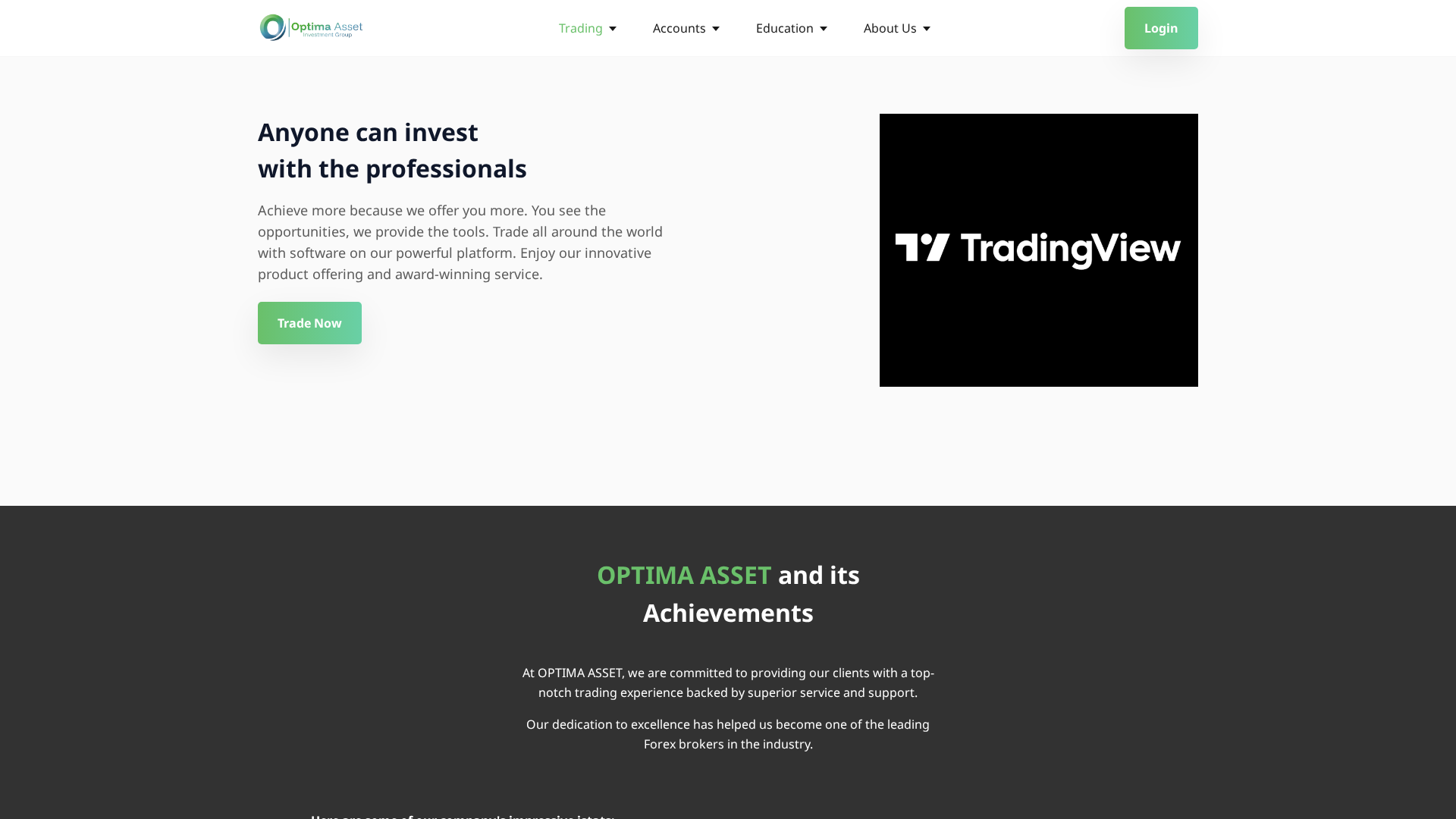 Screenshot of optimaassets.net