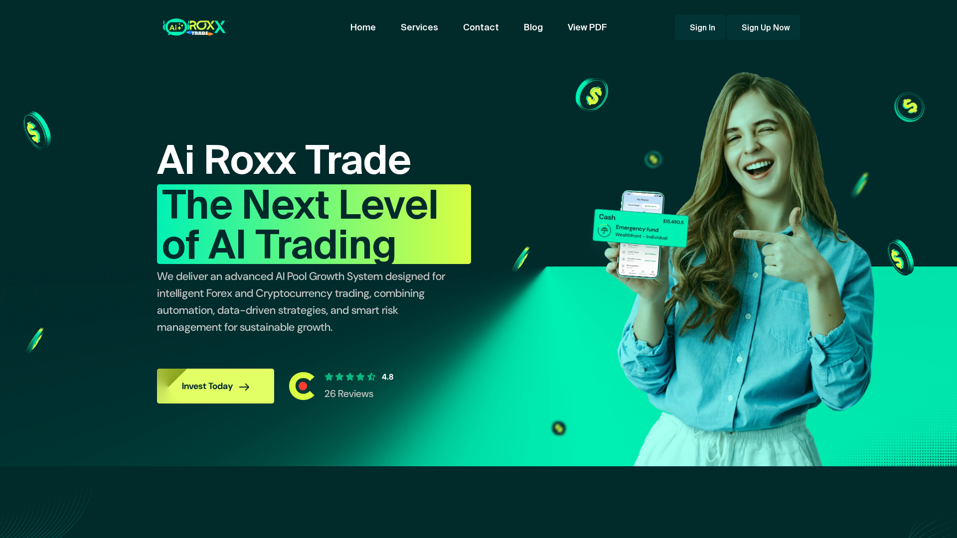 Screenshot of airoxxtrade.com