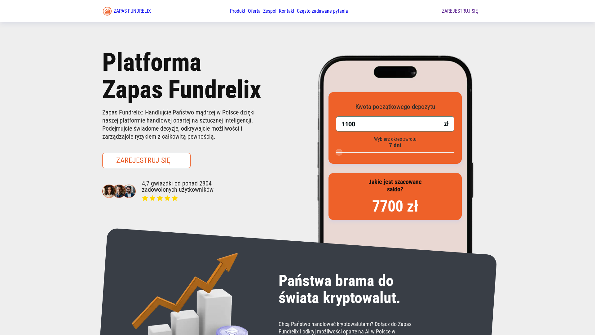 Screenshot of zapasfundrelix.net