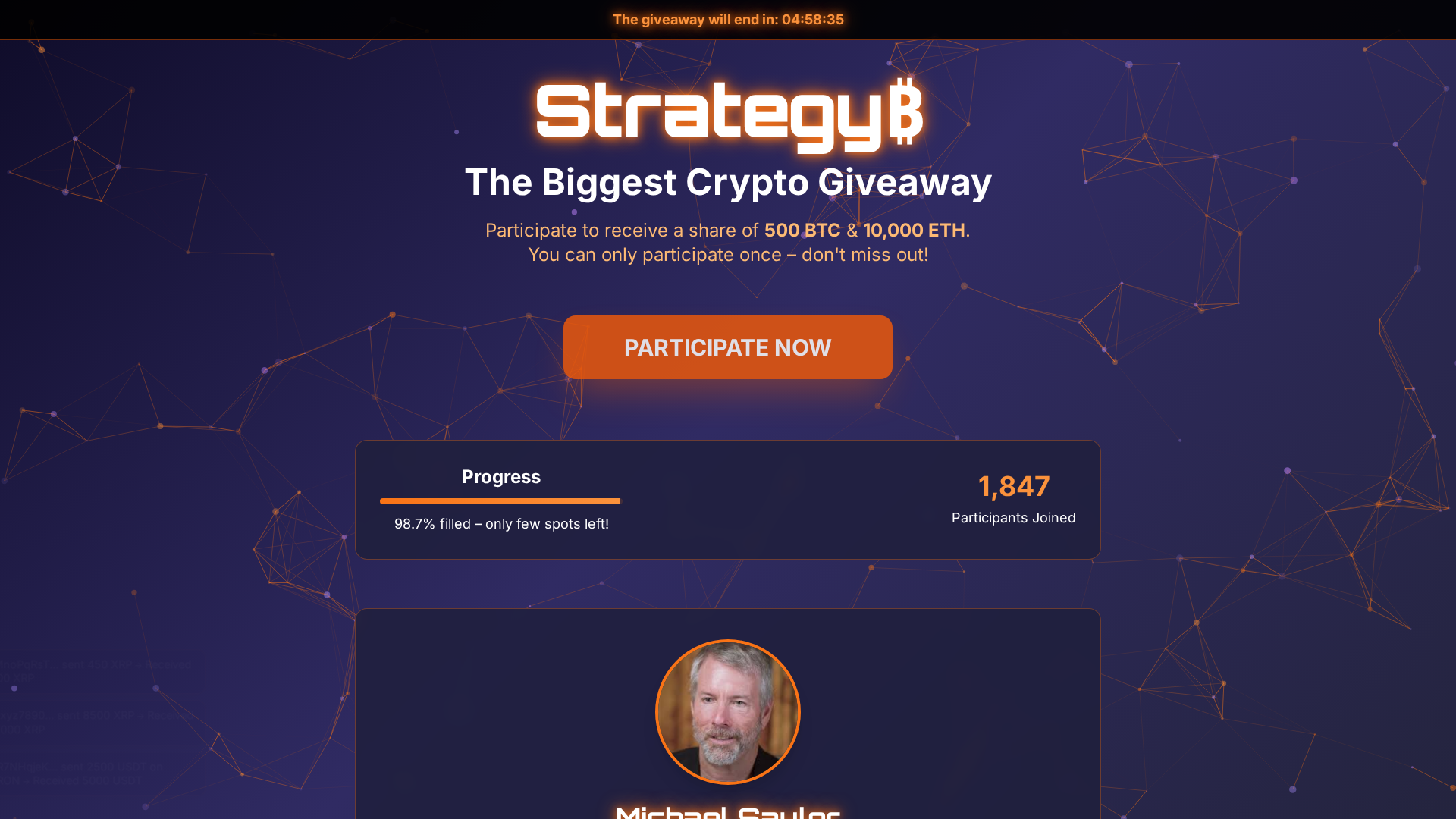 Screenshot of strategy-btc.icu