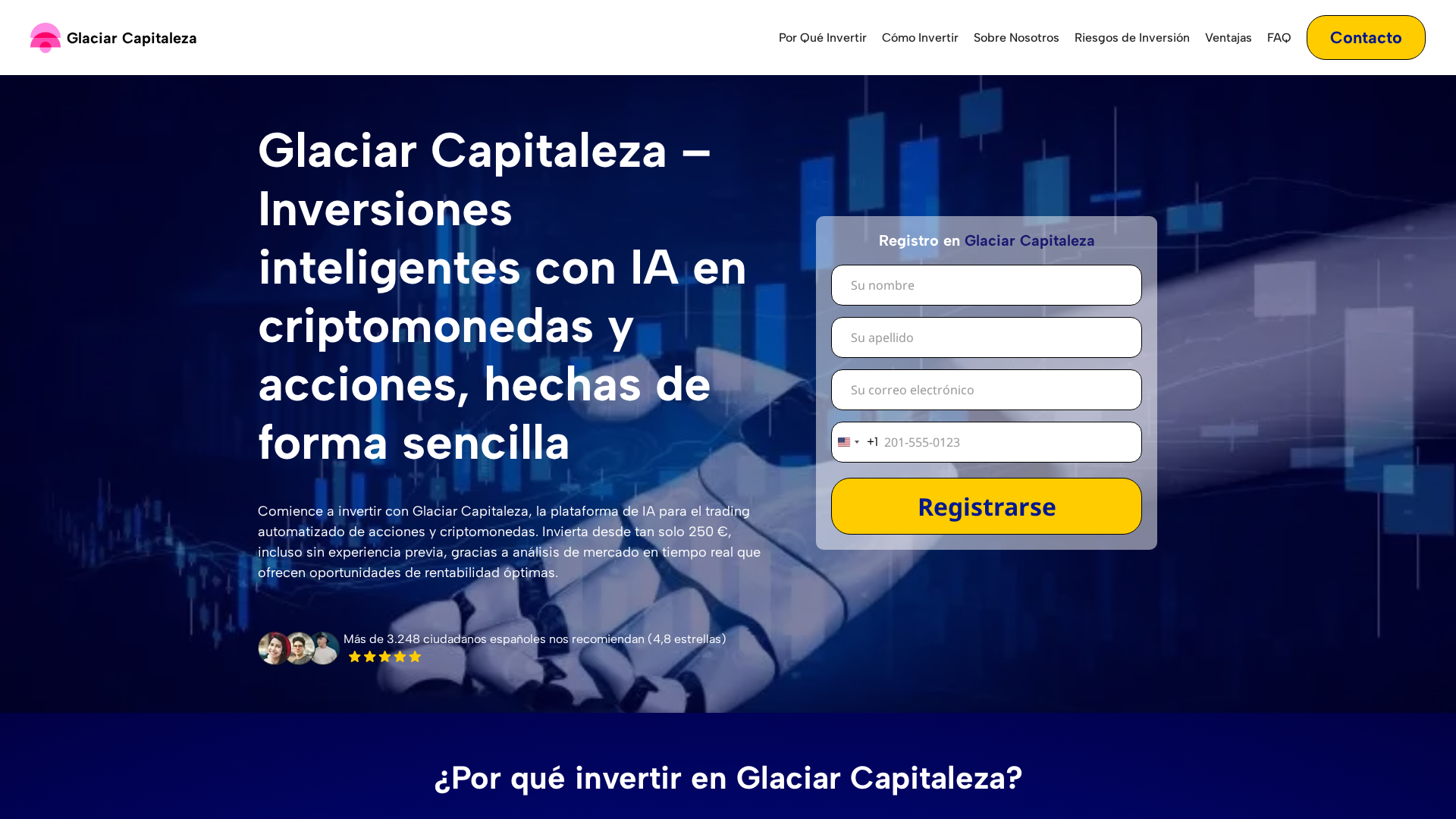 Screenshot of glaciarcapitaleza.com