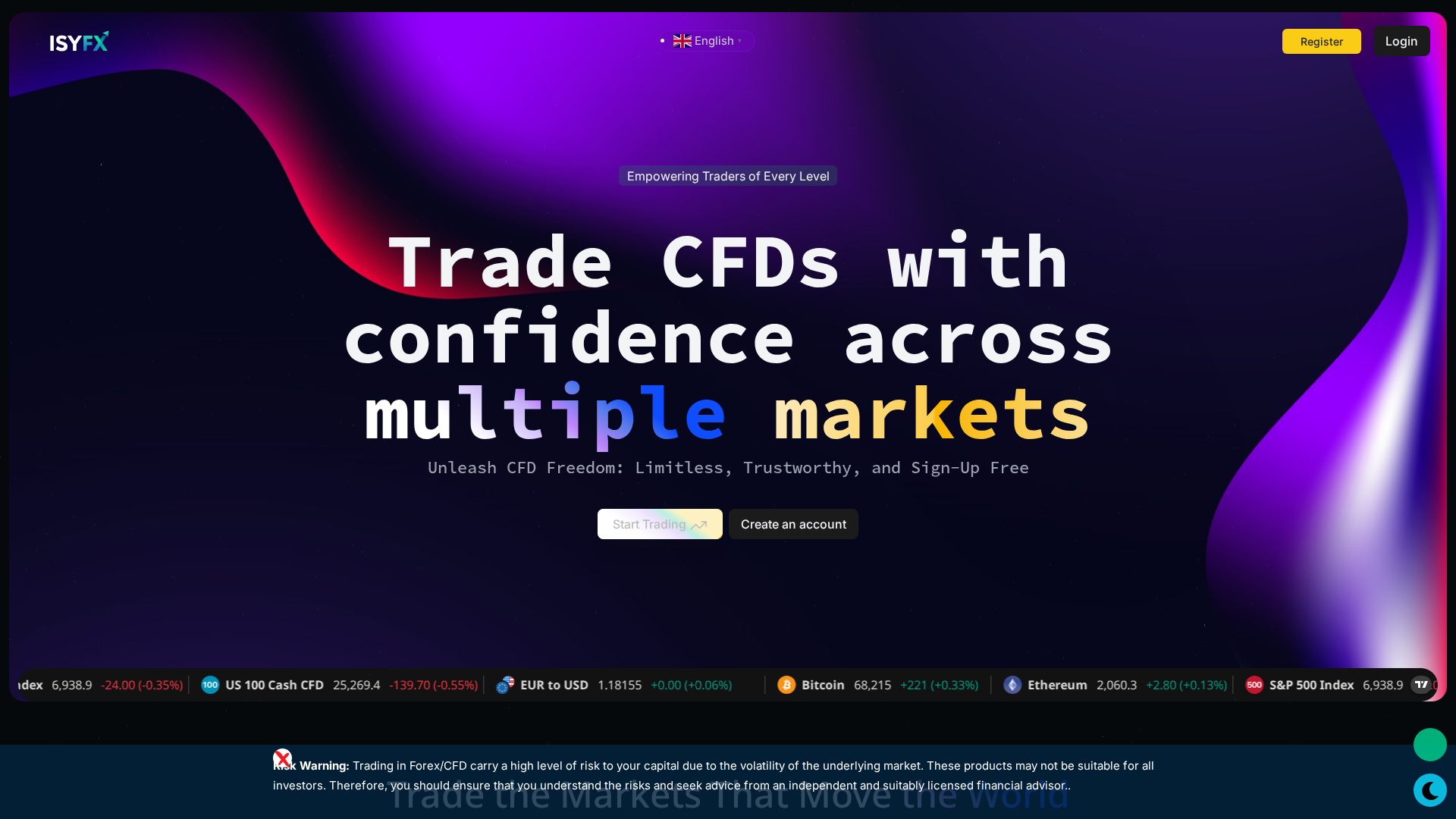 Screenshot of isy-fx.com