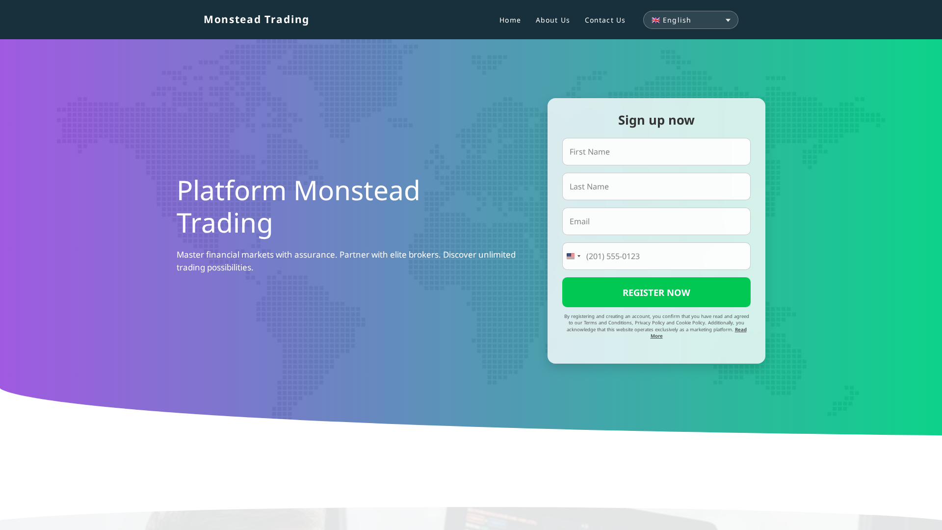 Screenshot of monsteadtrading.com