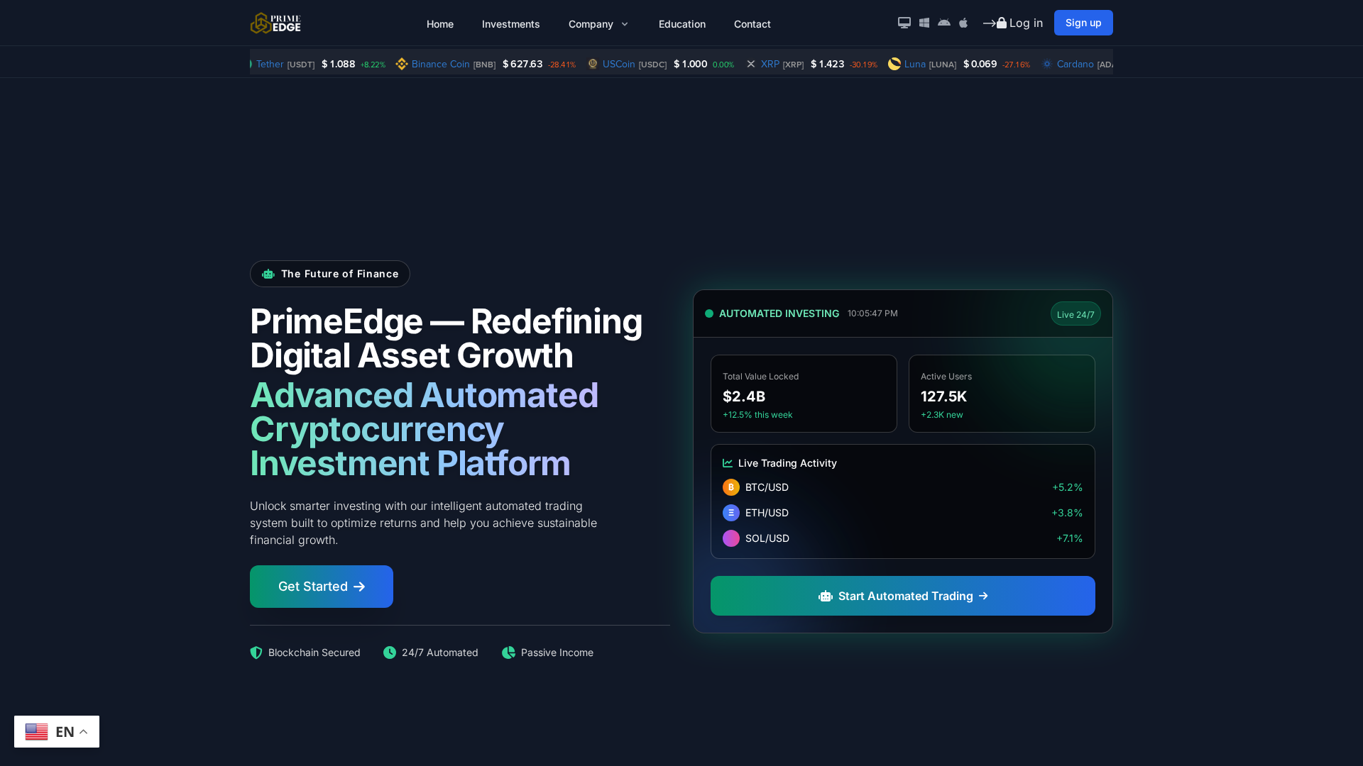 Screenshot of primesedgepro.com