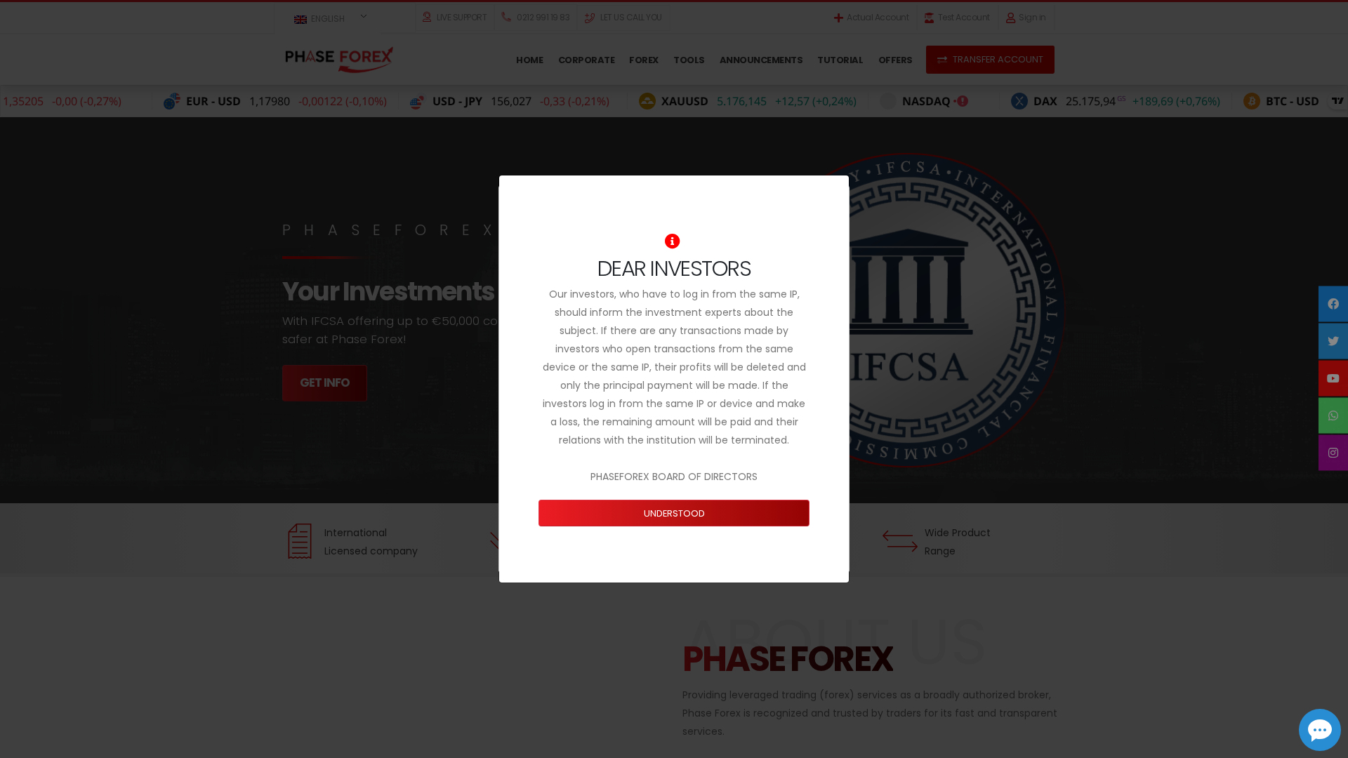 Screenshot of phaseglobal11.com