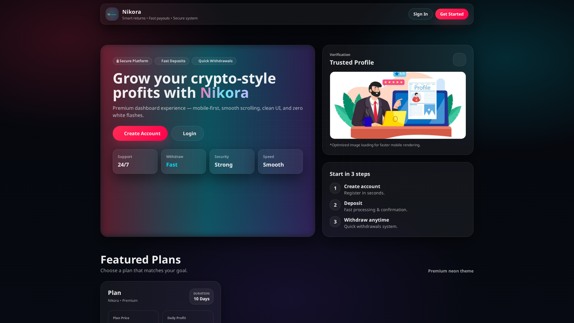 Screenshot of sgt-trading.site