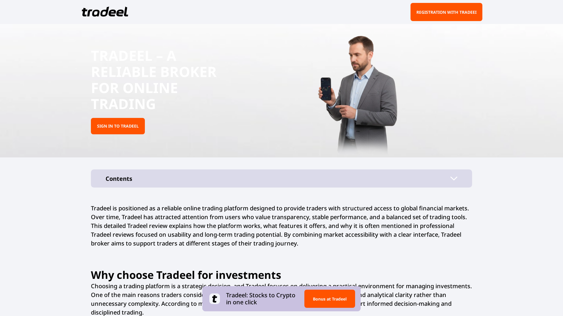 Screenshot of tradeel-reviews.net