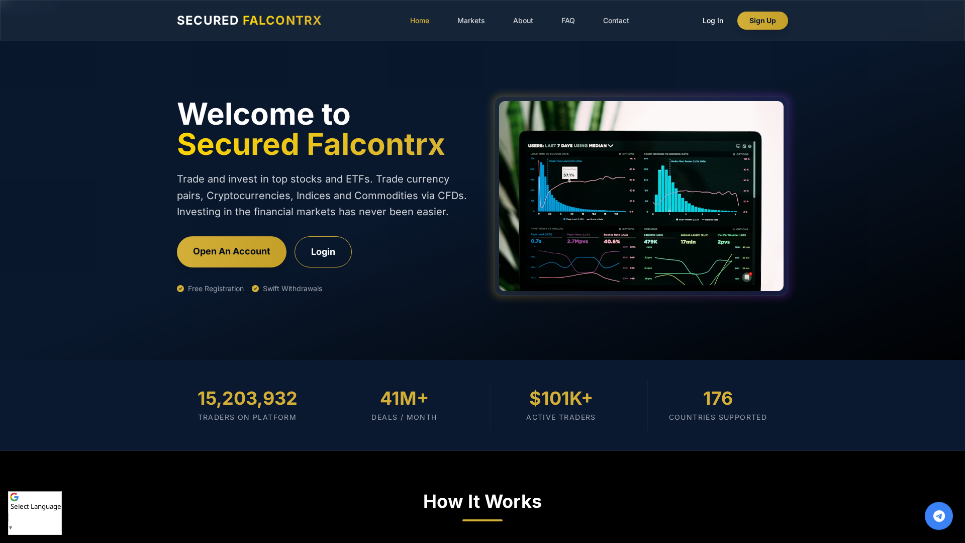 Screenshot of securedfalcontrx.online